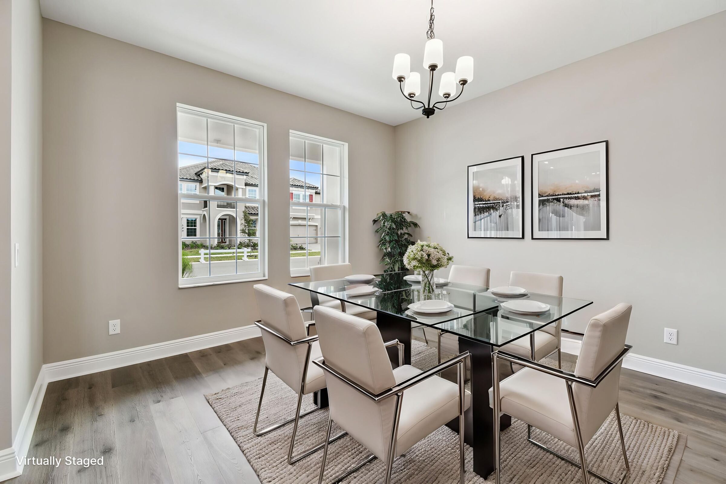 Dining Room - Virtually Staged - Representational Photo