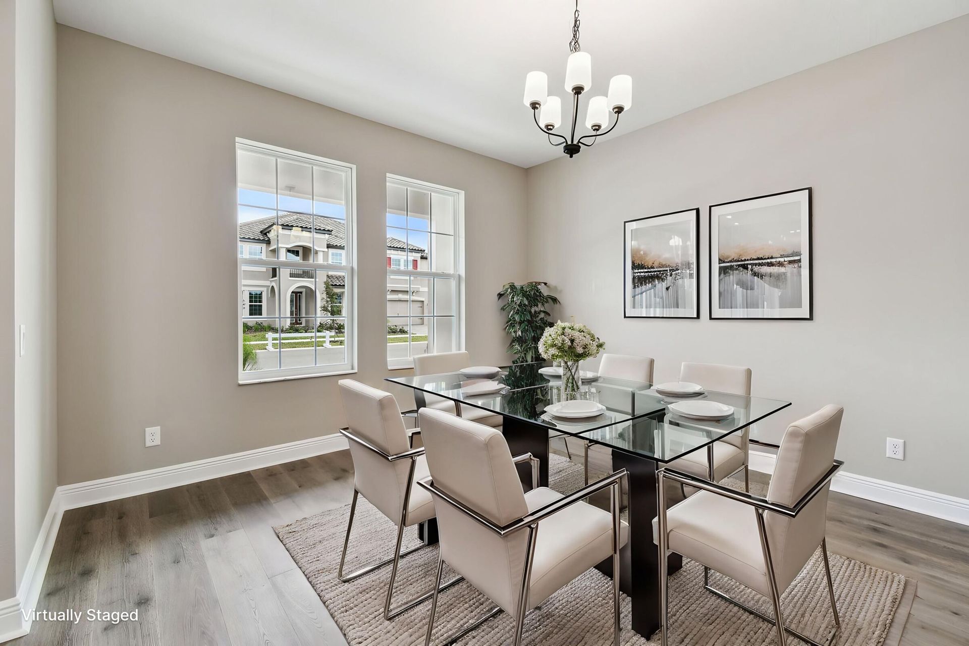 Dining Room - Virtually Staged - Representational Photo