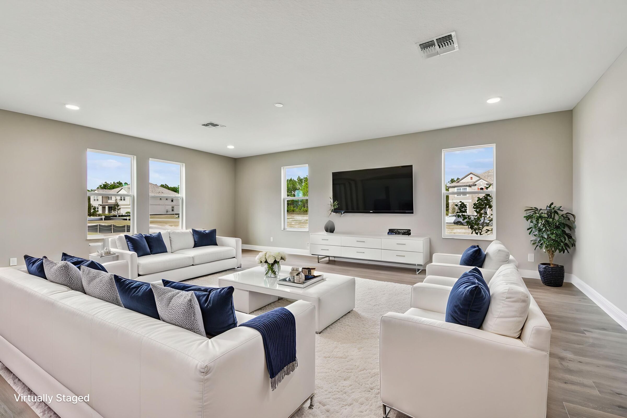 Family Room - Virtually Staged - Representational Photo