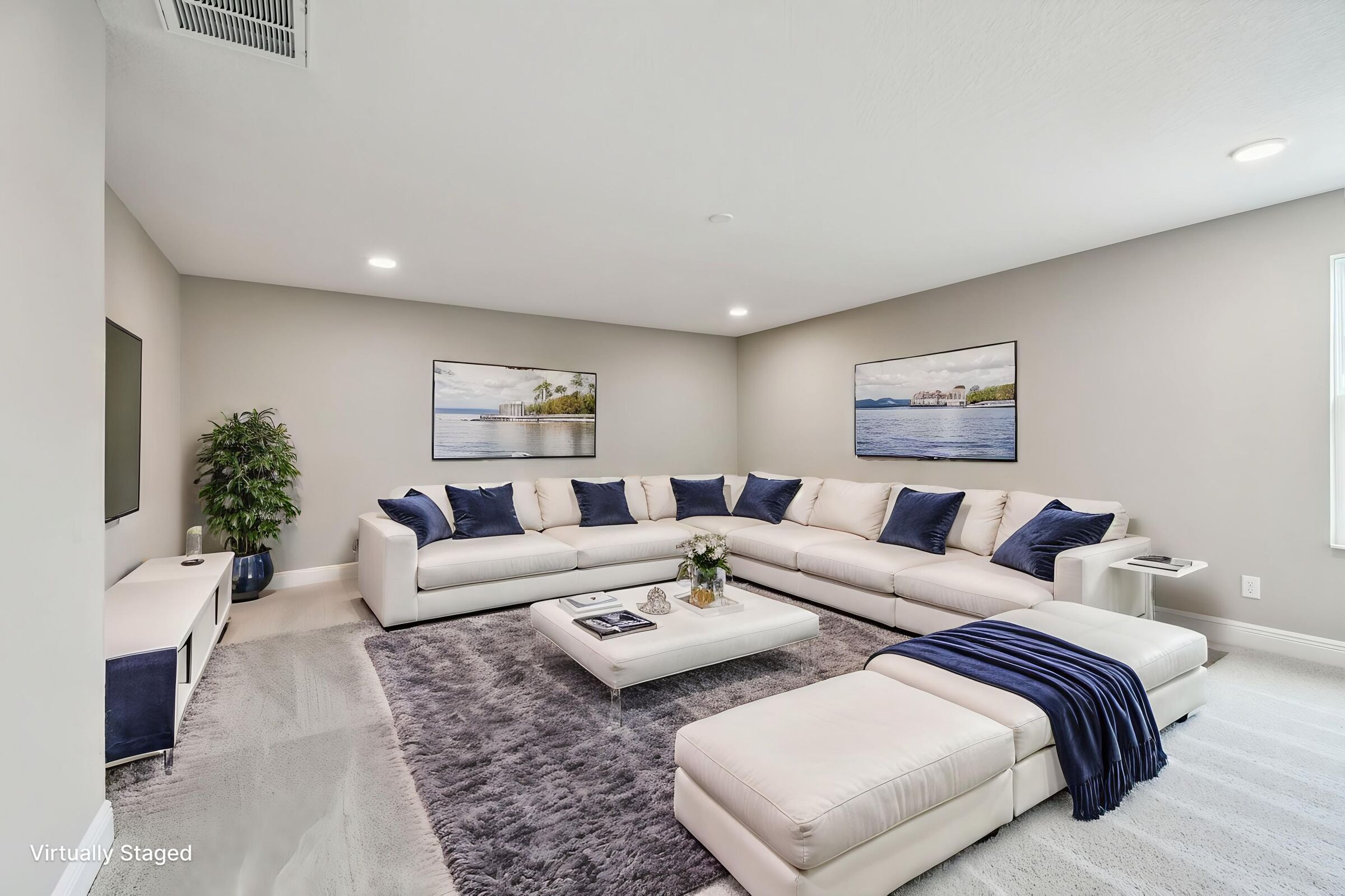 Media Room - Virtually Staged - Representational Photo