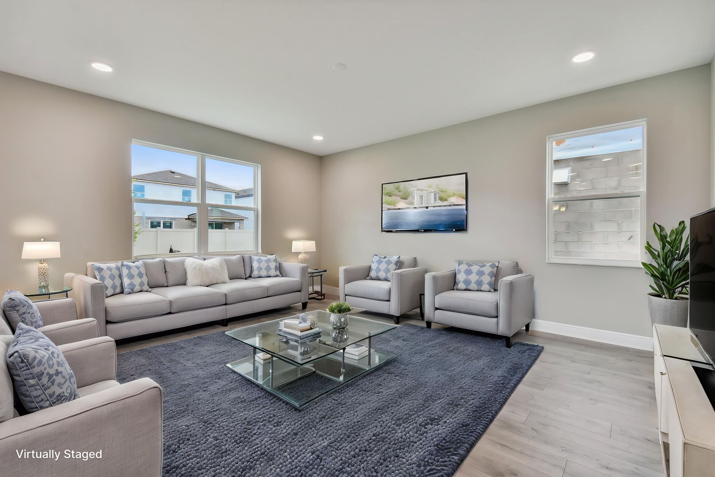 Family Room -Virtually Staged - Representational Photo