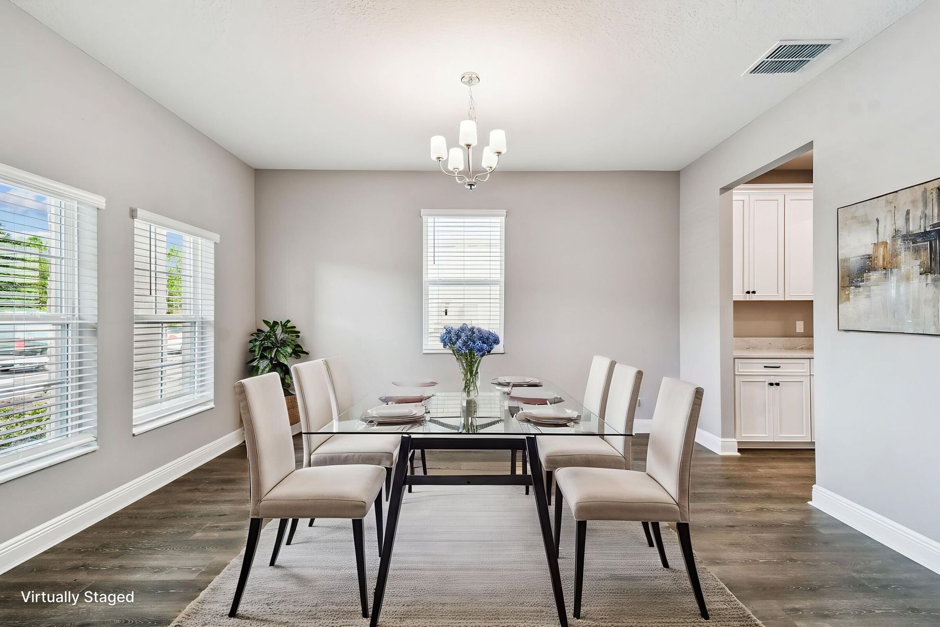 Dining Room - Virtually Staged - Representational Photo