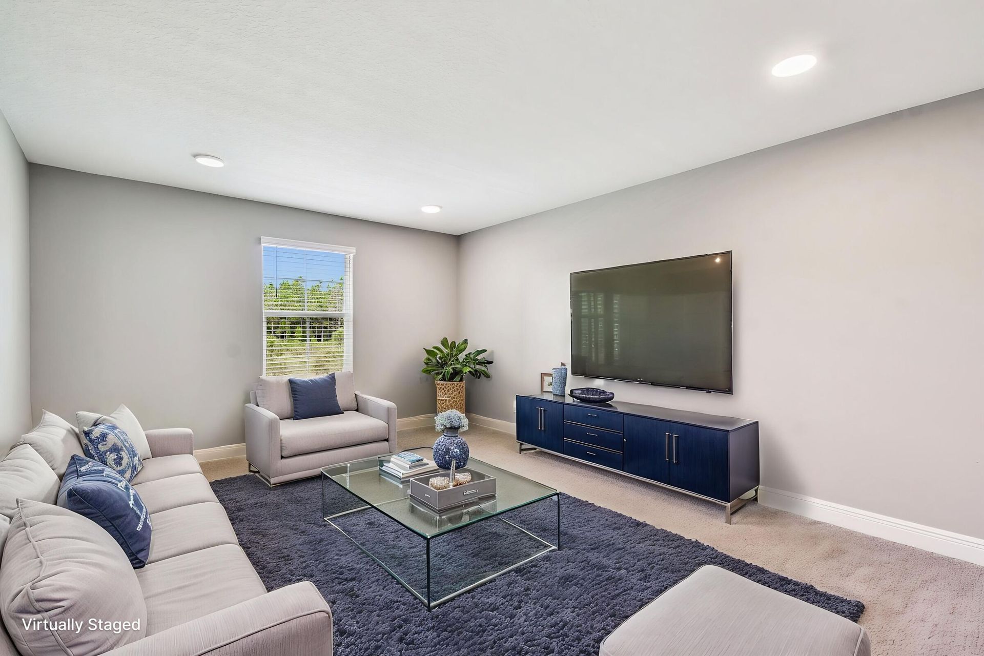 Media Room - Virtually Staged - Representational Photo