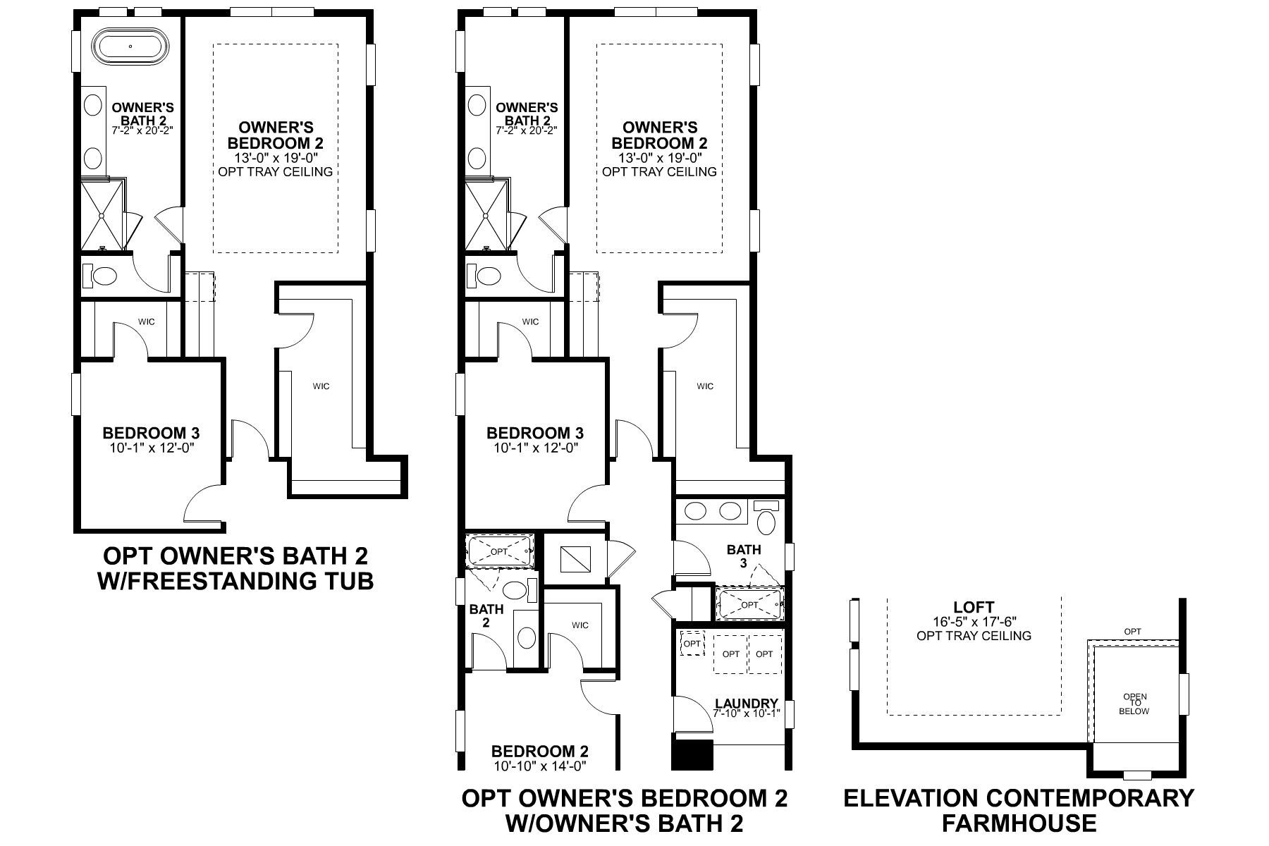 Bridgeport Second Floor Options
