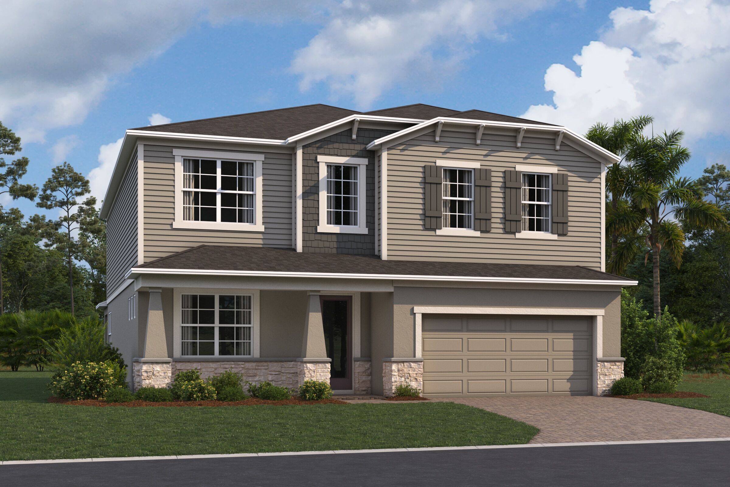 Sonoma II - Center Lake On The Park: Saint Cloud, Florida - M/I Homes