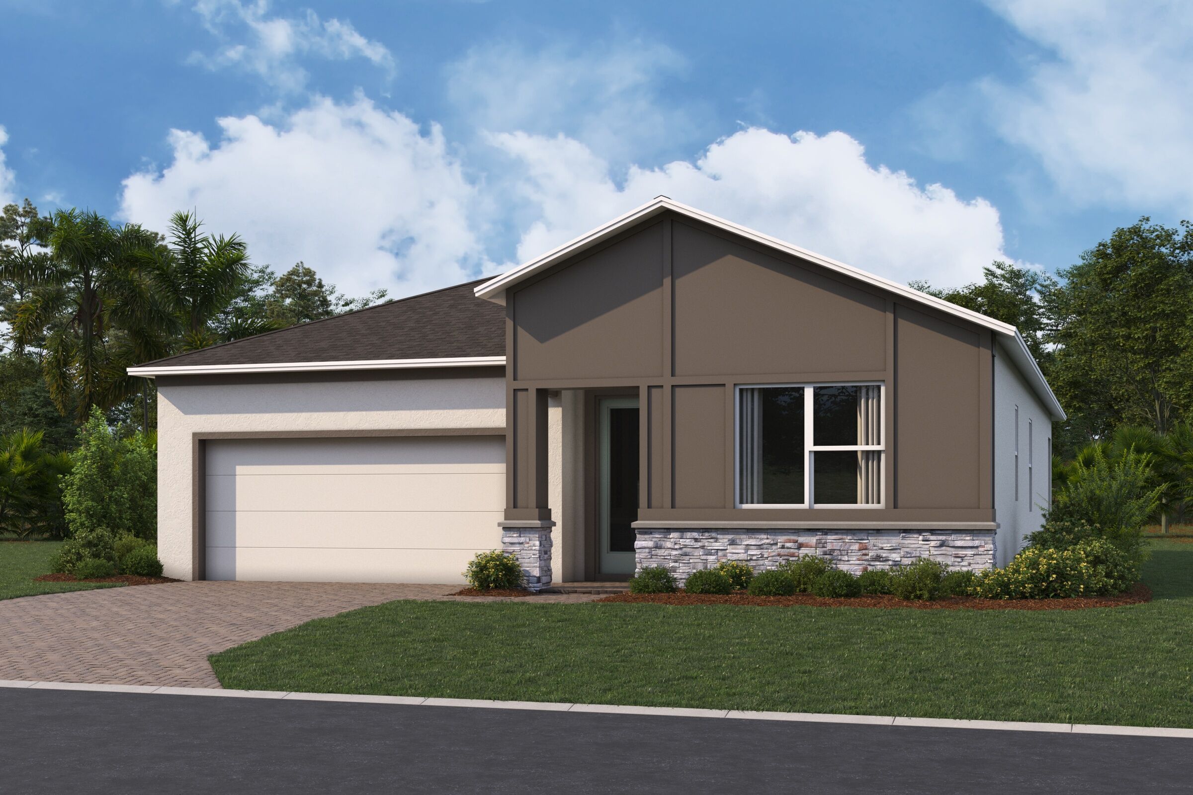 Huntington II Elevation  Contemporary