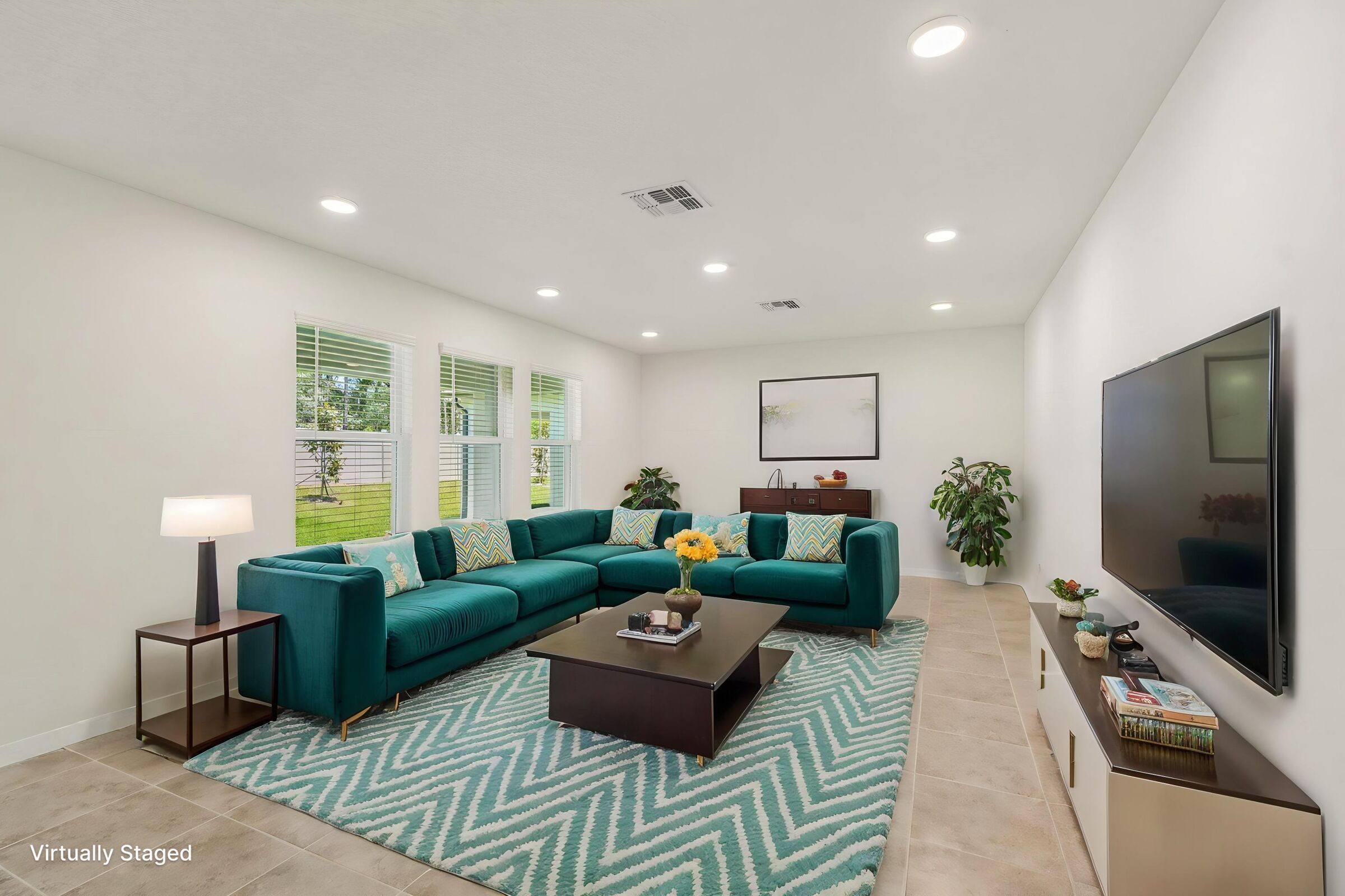 Family Room - Virtually Staged - Representational Photo