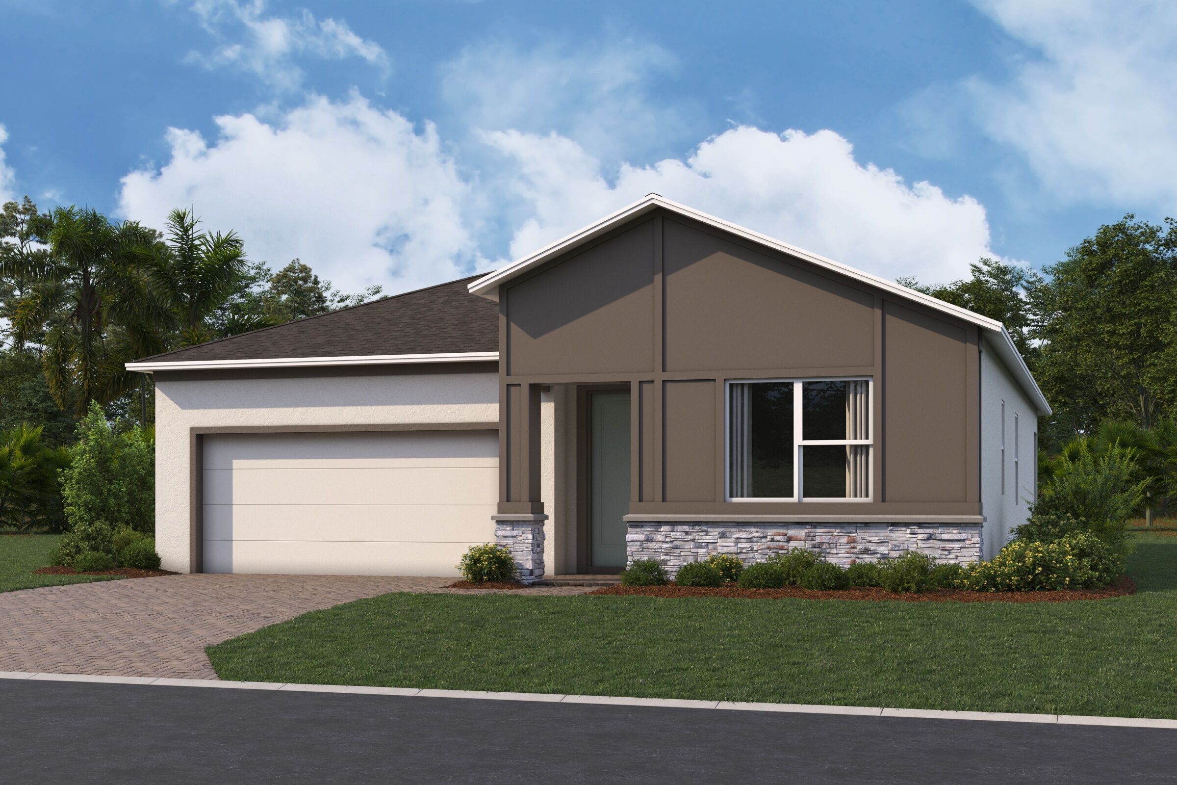 Huntington II Elevation  Contemporary