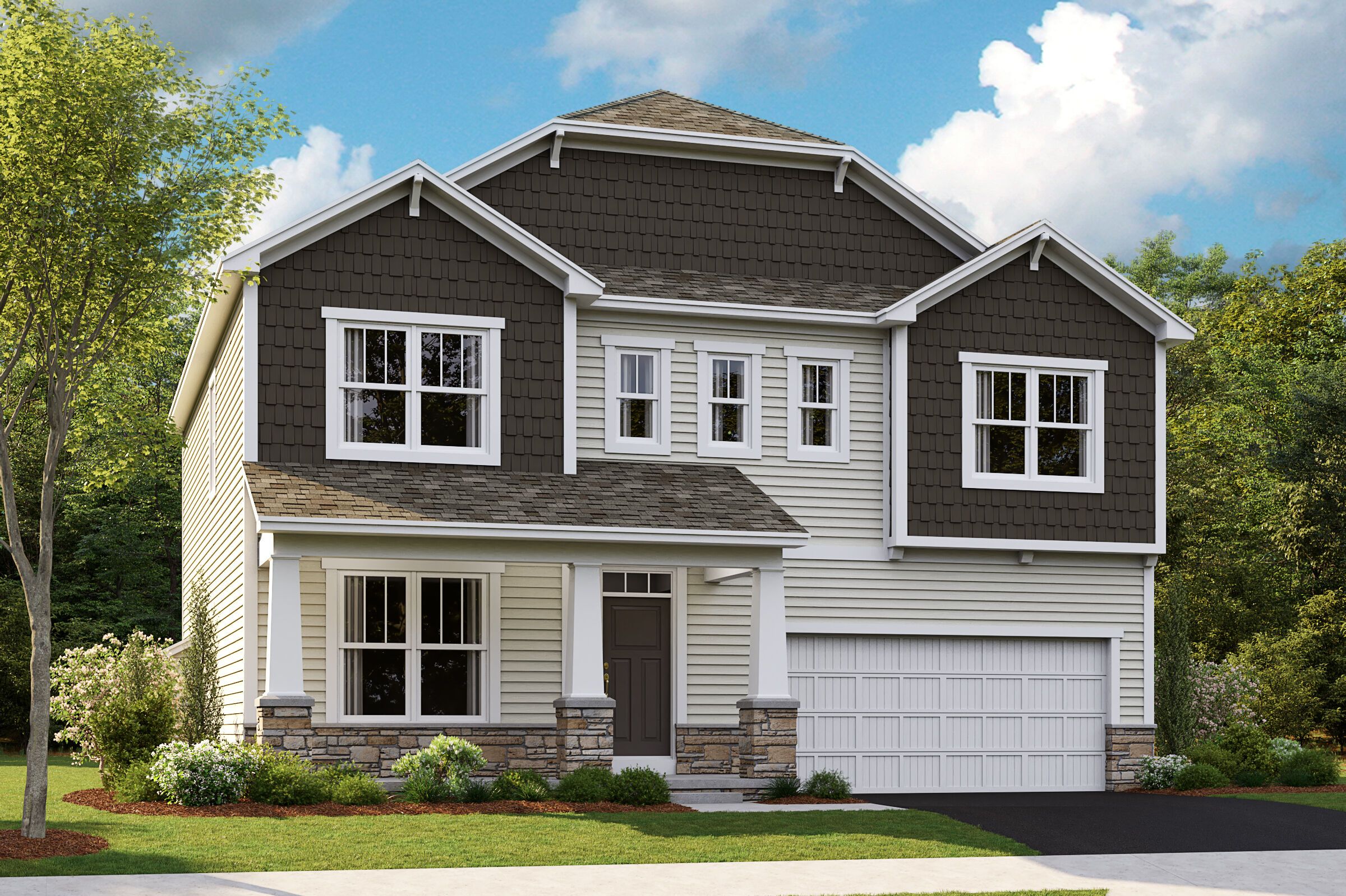 Hudson Plan at Spring Hill Farm in Reynoldsburg, OH by M/I Homes