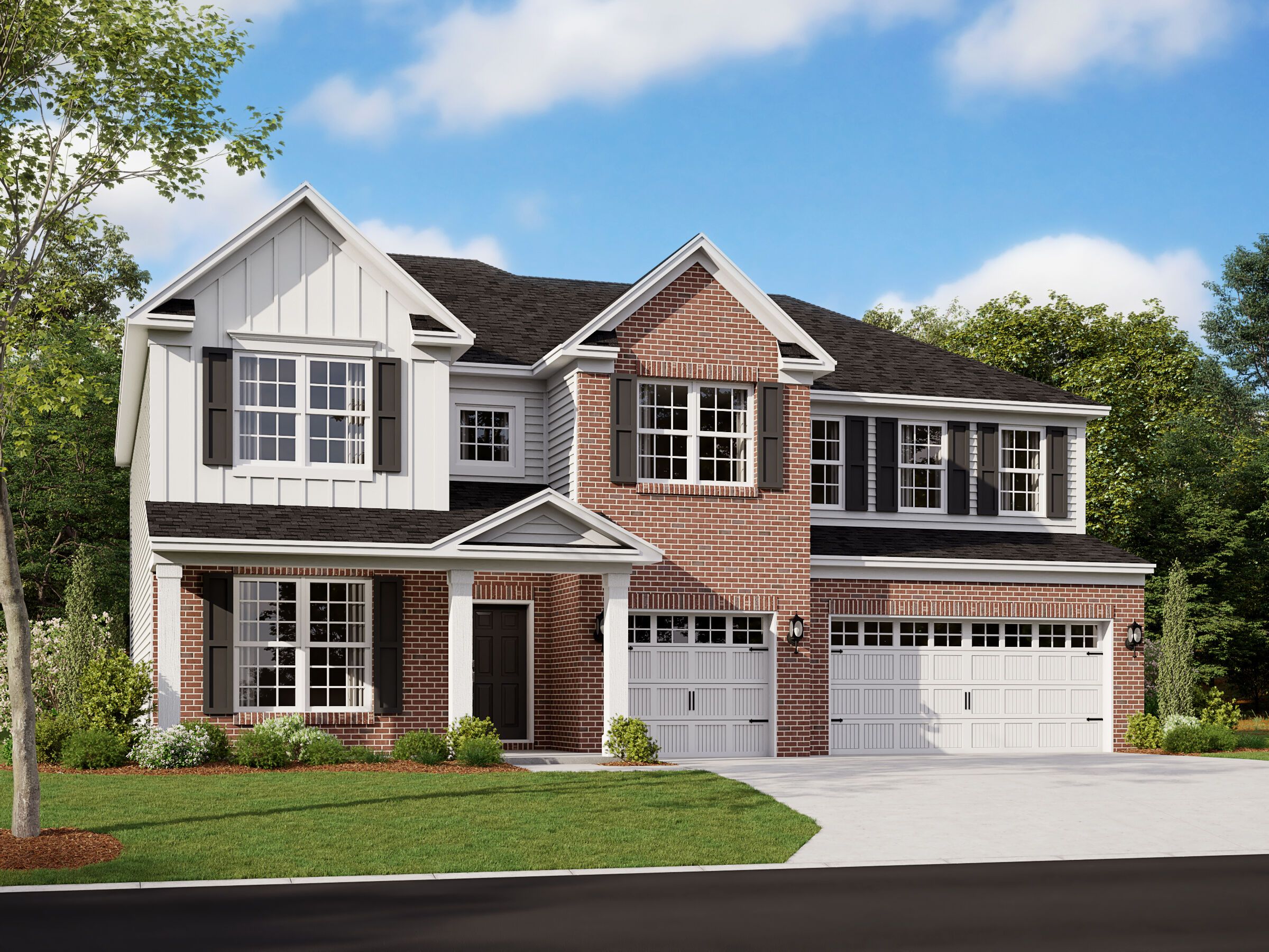 Ainsley II Elevation D with Brick