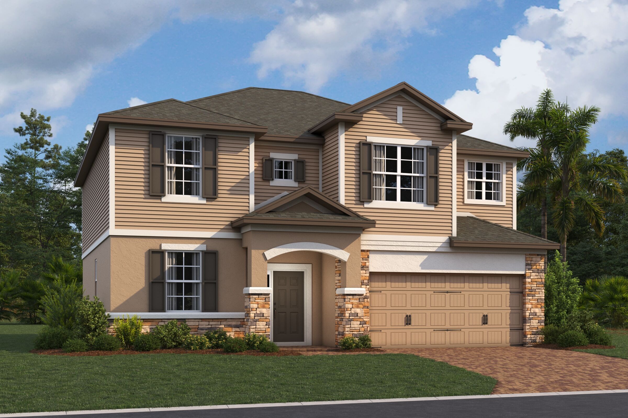 Santa Barbara II - Eden at Crossprairie: Saint Cloud, Florida - M/I Homes