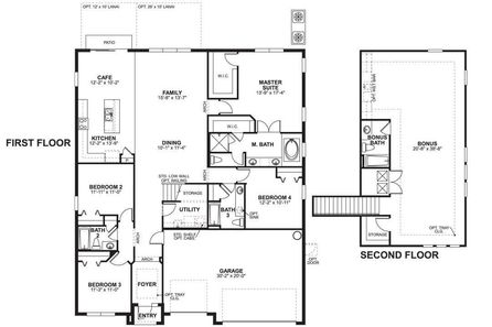 Corina II Bonus Floor Plan - M/I Homes