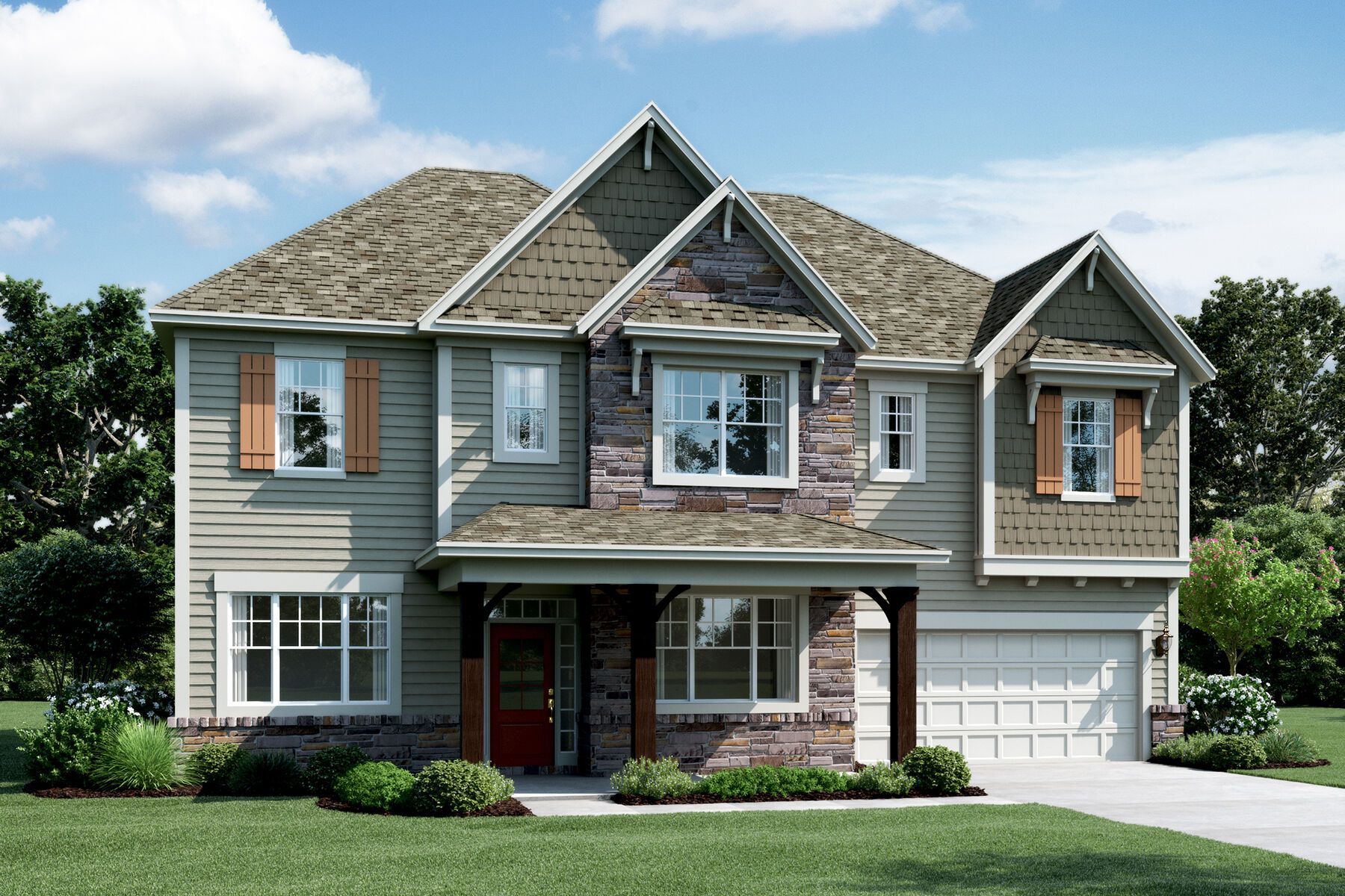 Langley - Green Level Trail: Apex, North Carolina - M/I Homes