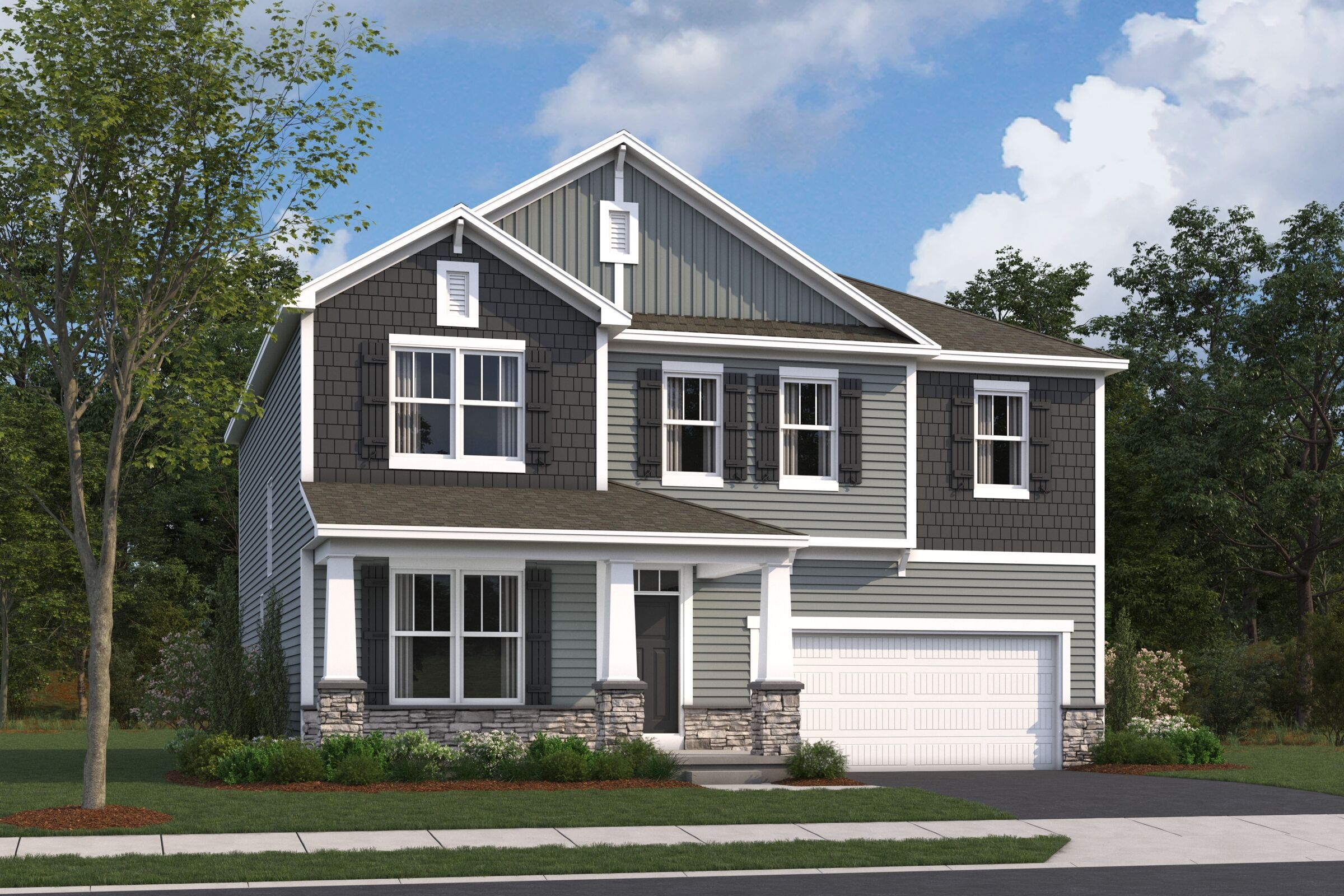 Ellman - Woodcrest Crossing: Powell, Ohio - M/I Homes