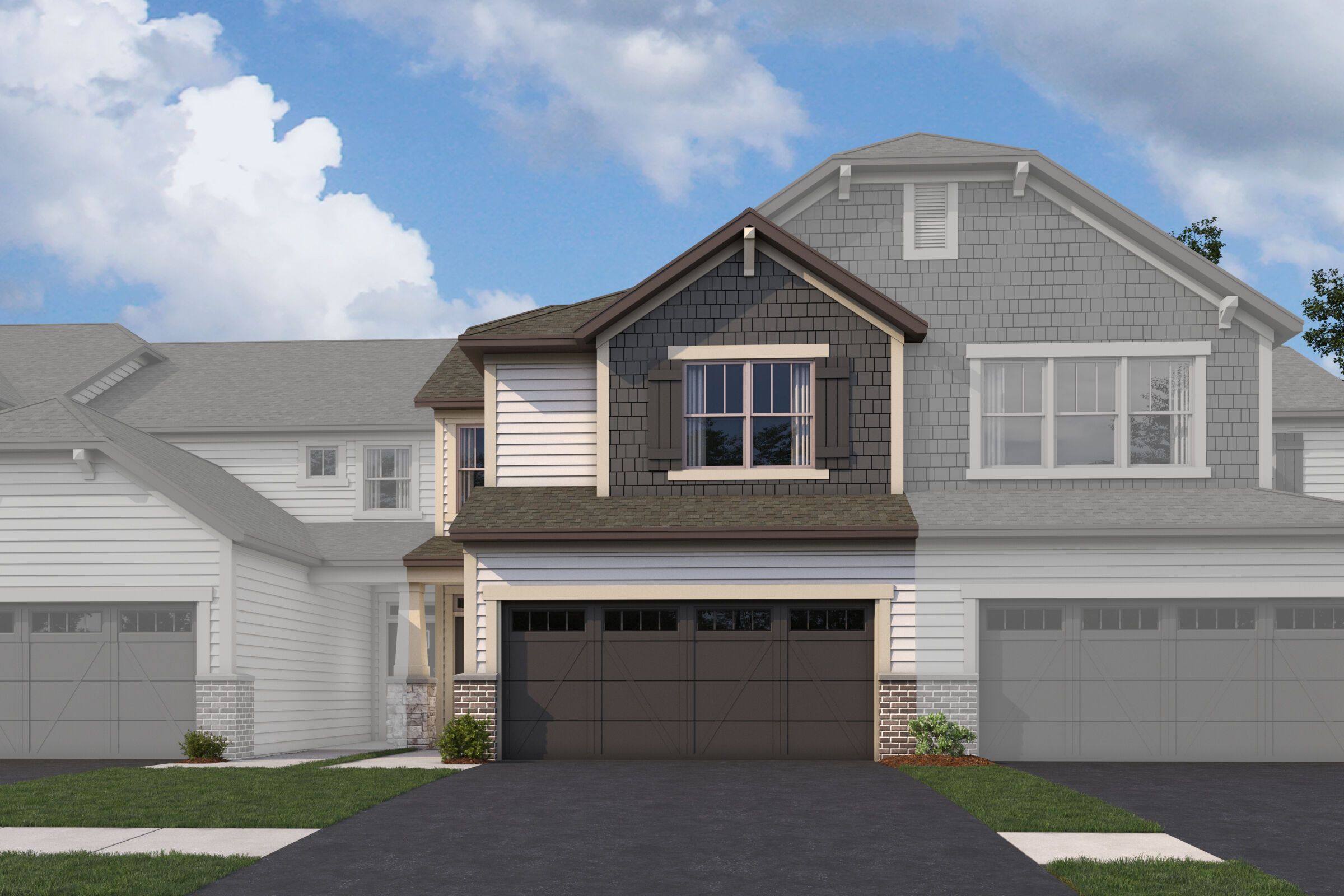 Brighton - The Townes At Farmingdale: Woodridge, Illinois - M/I Homes