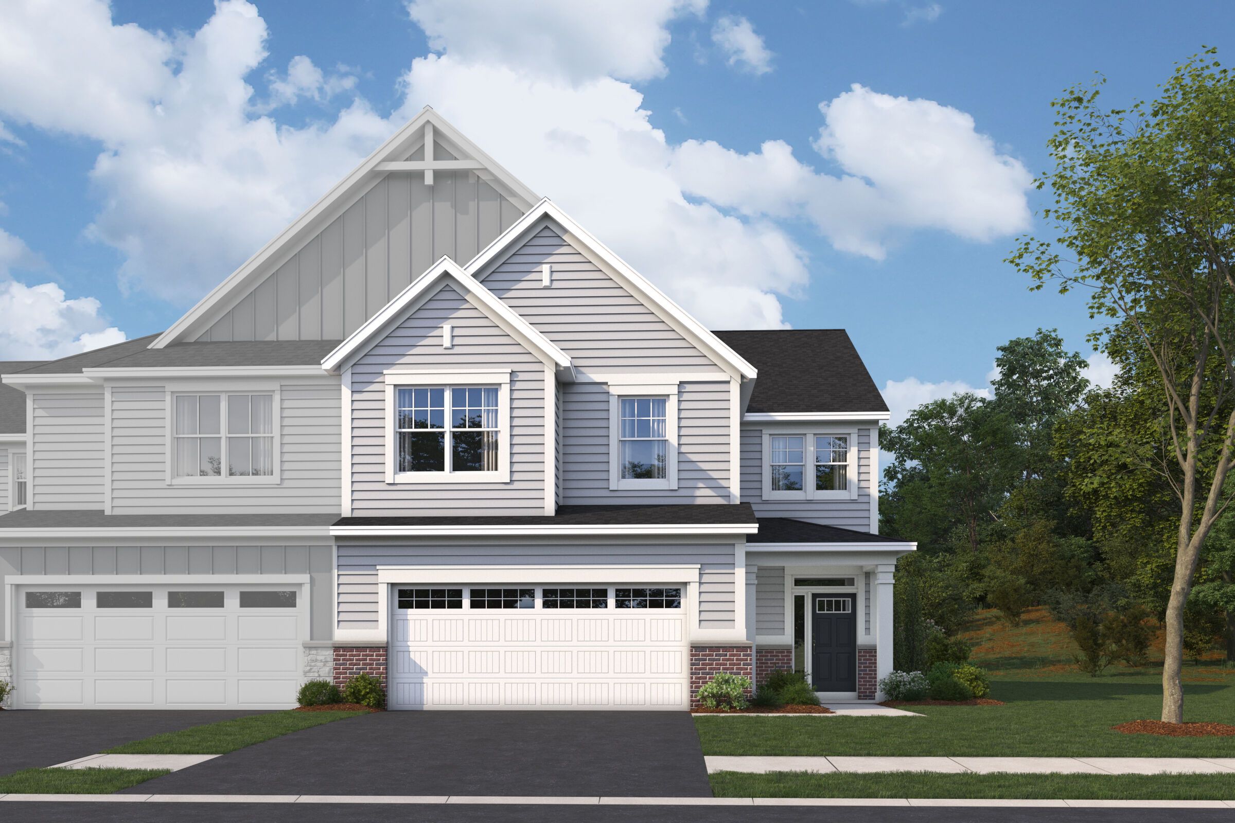 Danbury II - The Townes At Farmingdale: Woodridge, Illinois - M/I Homes