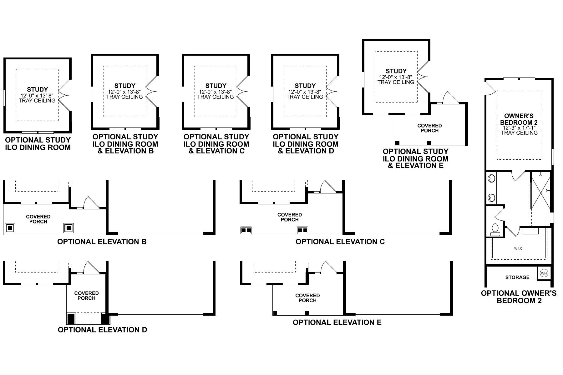 Sonoma First Floor Options