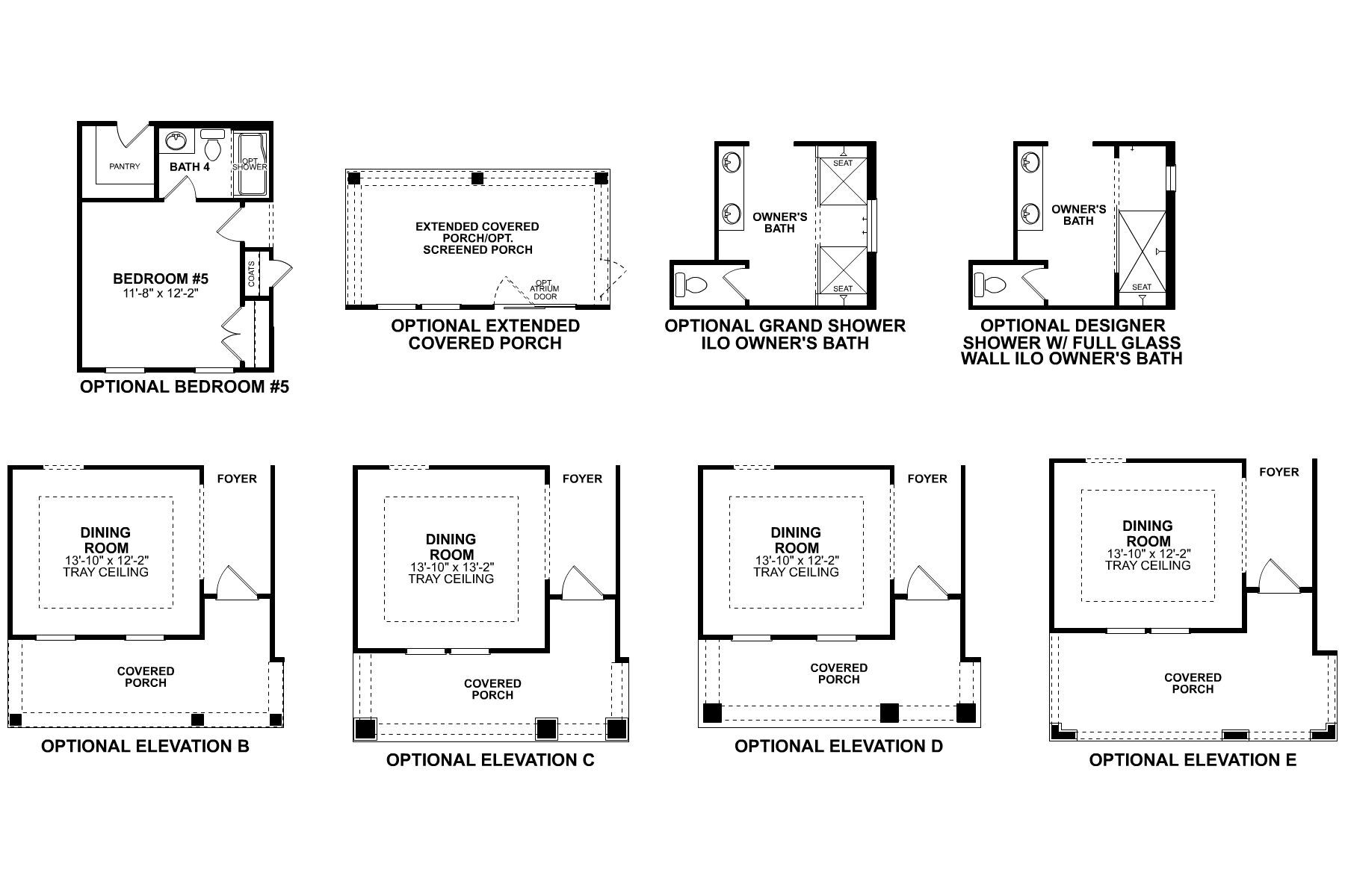 Tyler First Floor Options