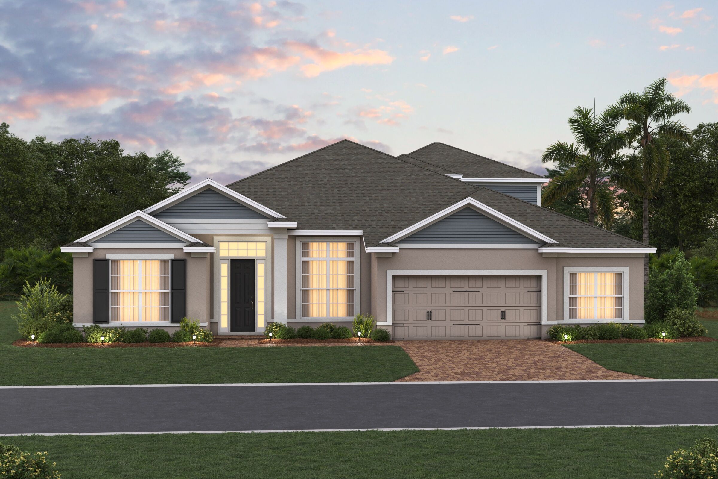Brookhaven-Elevation E1