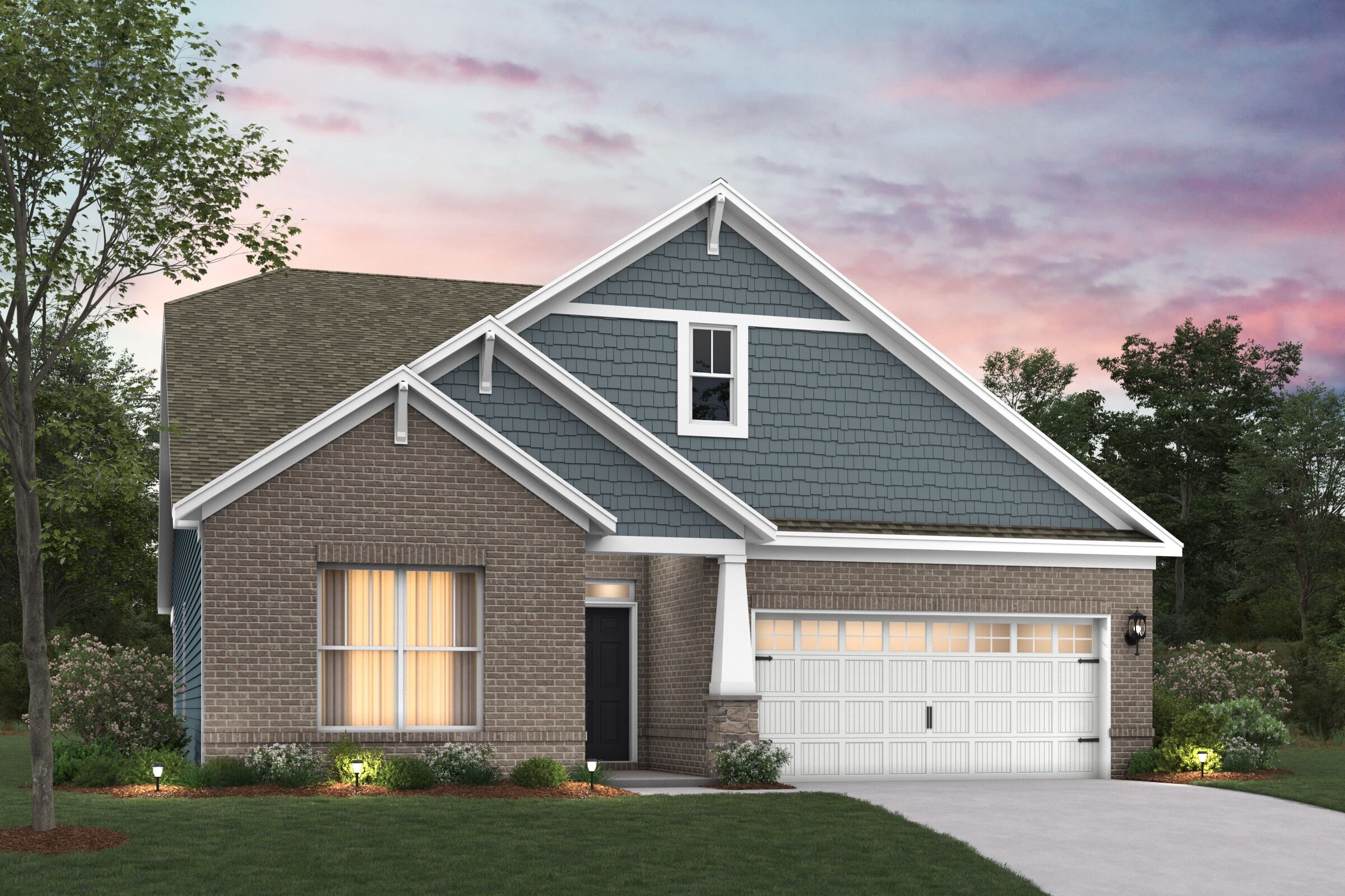 Glacier II - Auburn Ridge: Brownsburg, Indiana - M/I Homes