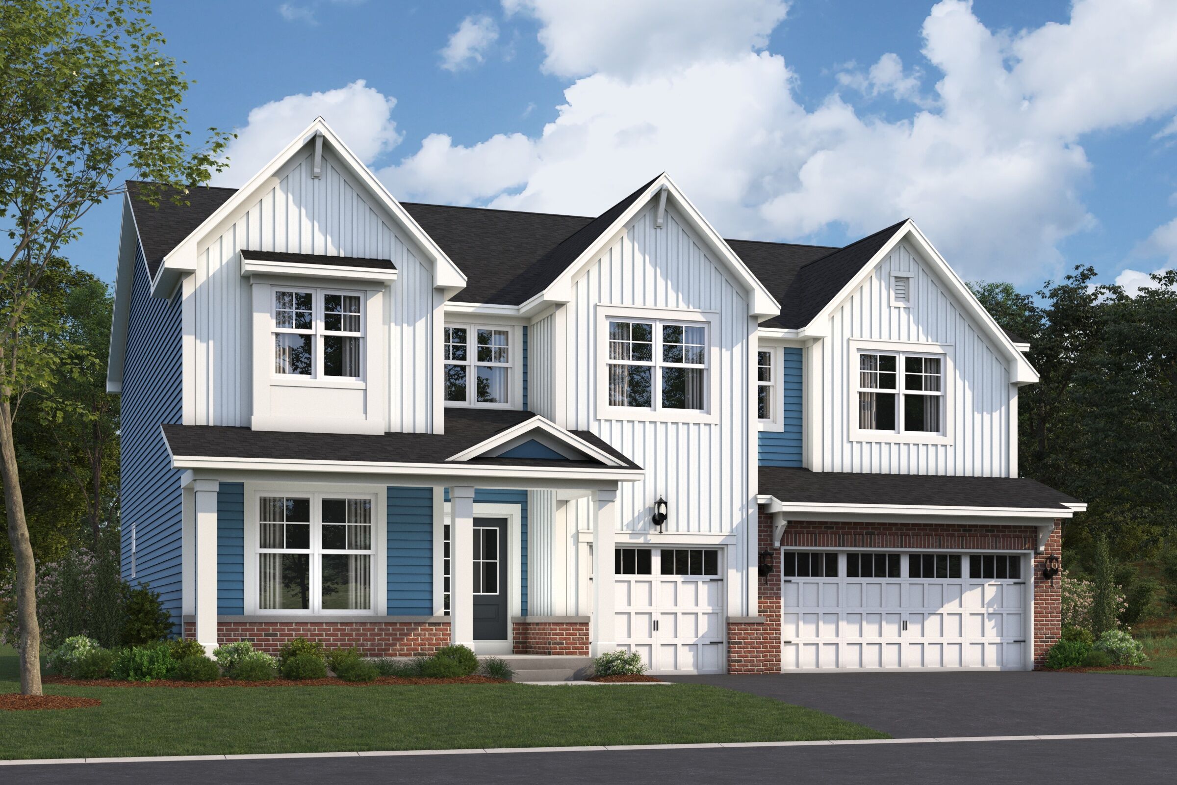 Hudson Elevation New England Cottage