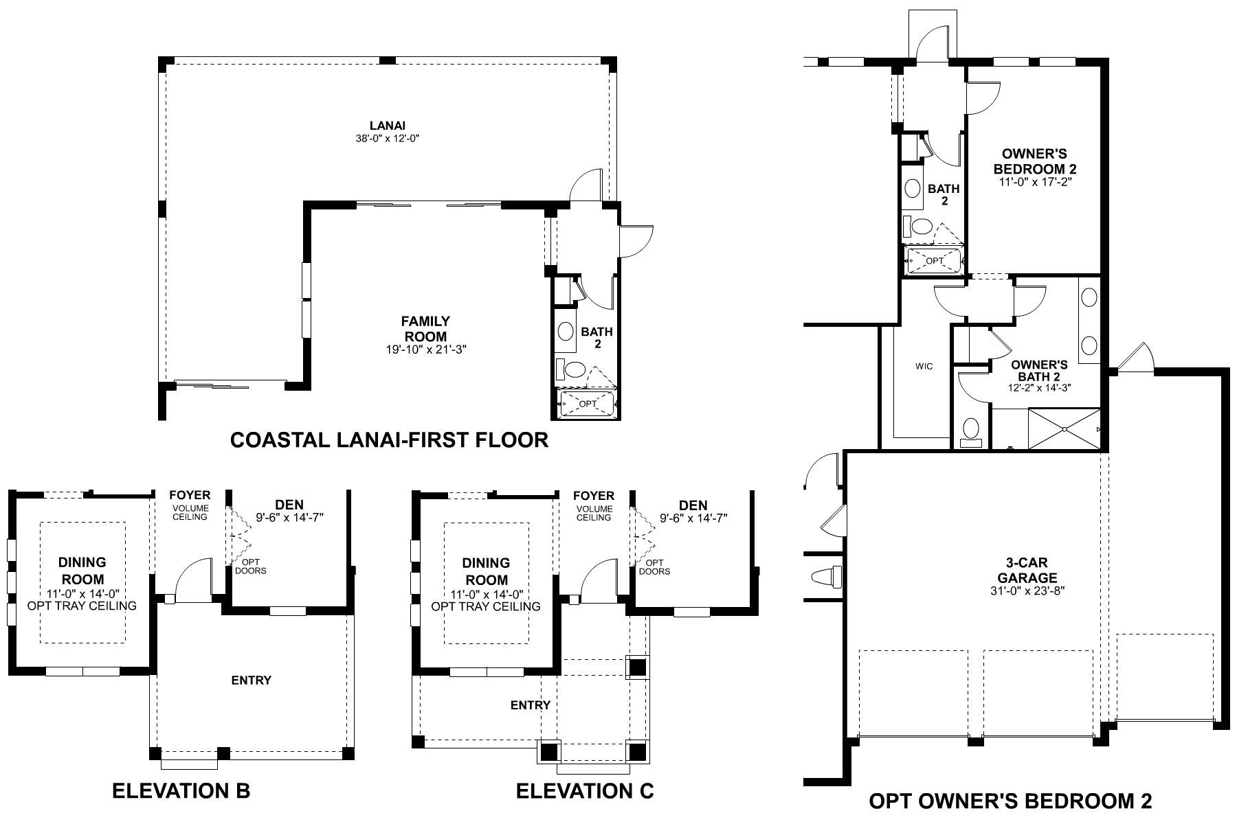 Lakestar First Floor Options