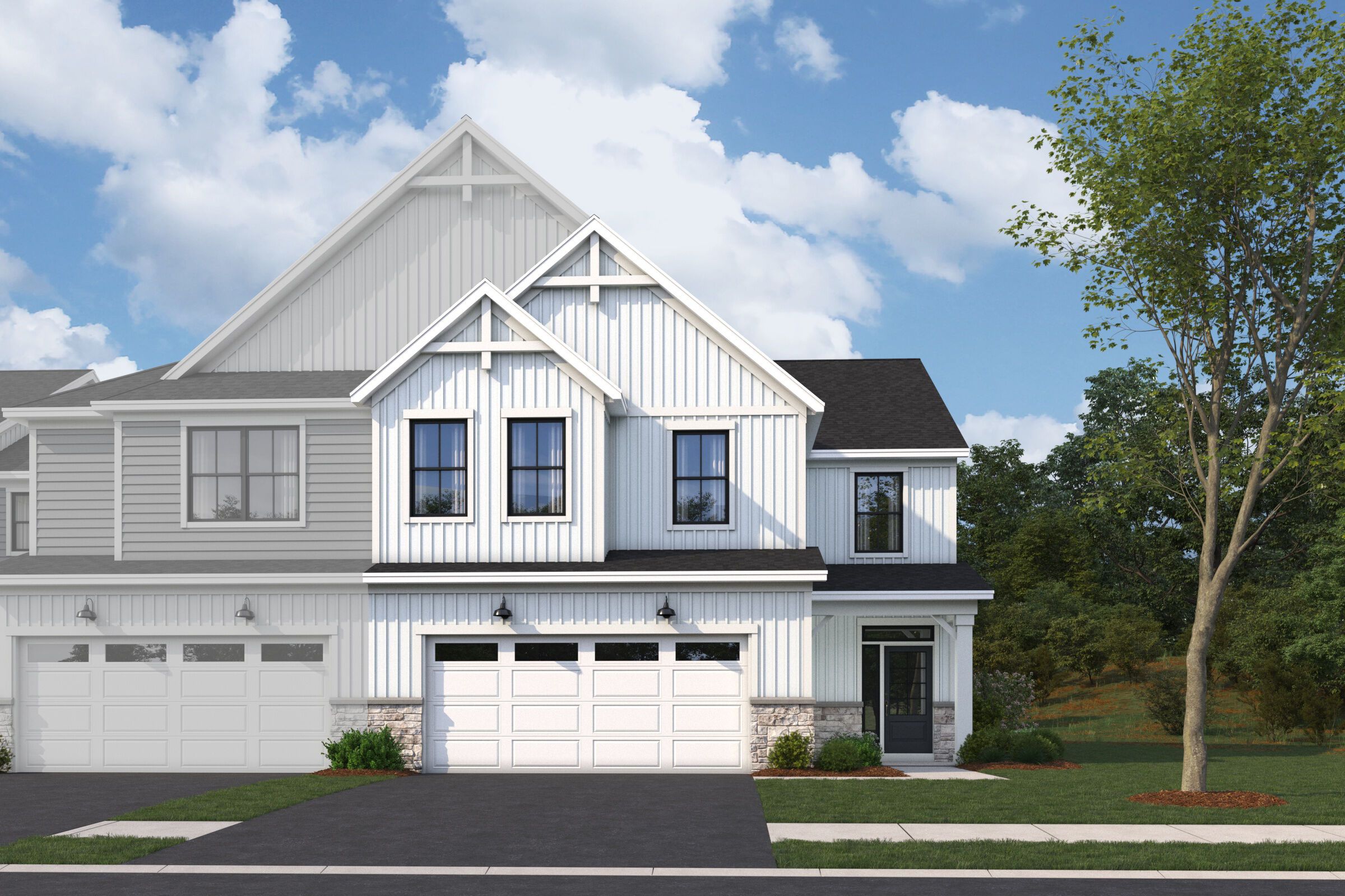 Danbury II Elevation Urban Farmhouse
