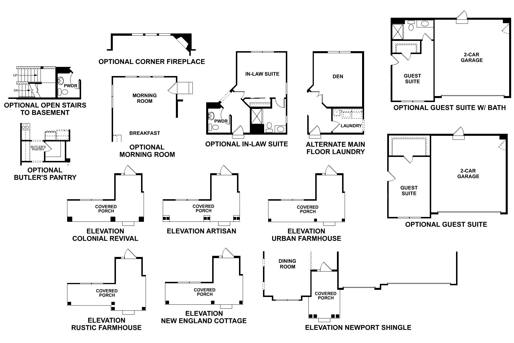 Hudson - First Floor Options