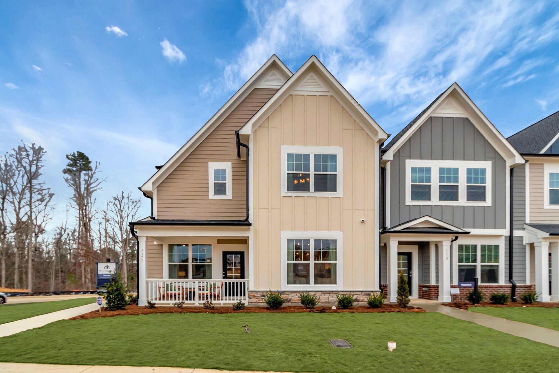 Glendale - Retreat at Friendship Townhomes: New Hill, North Carolina - M/I Homes