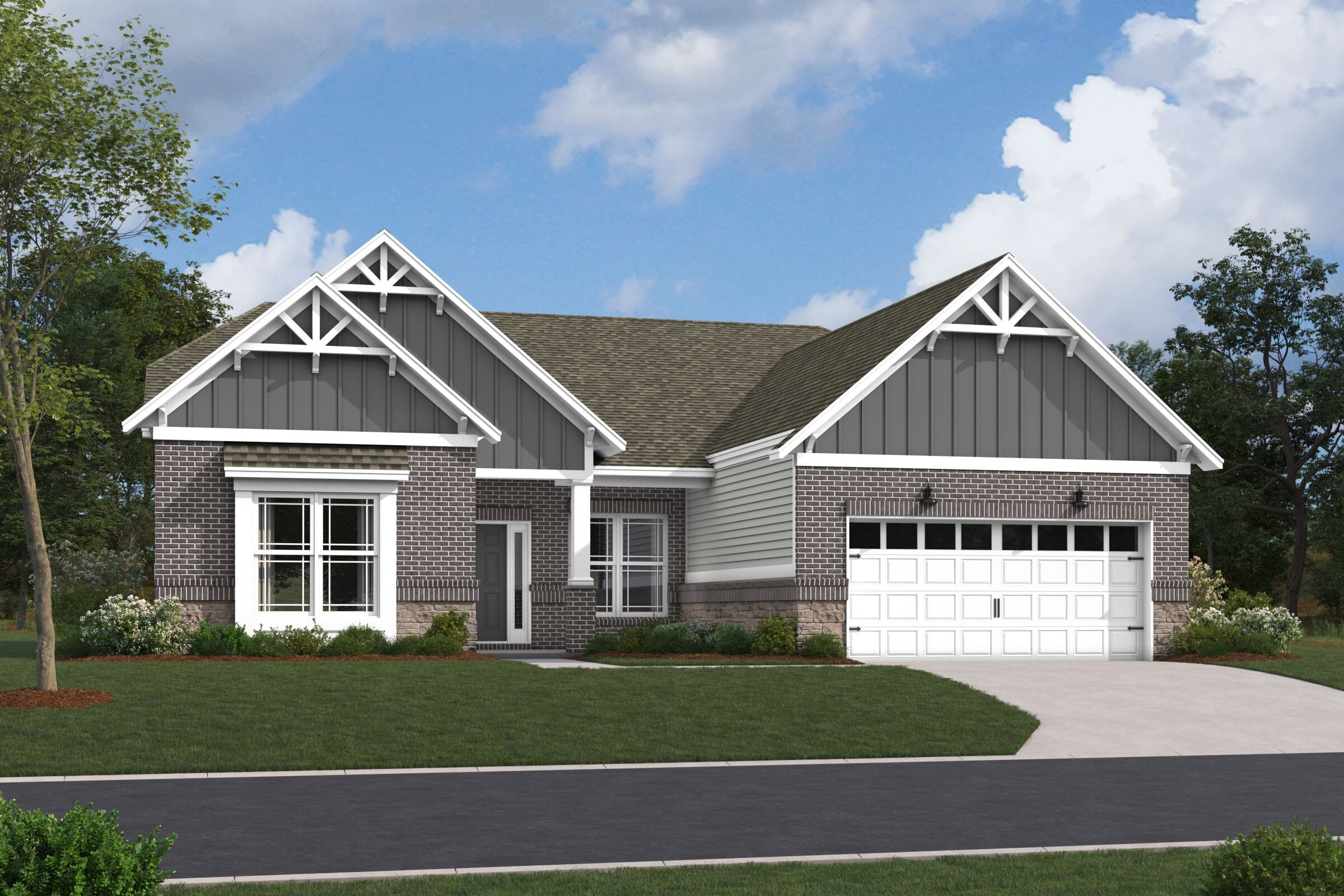 Cheswicke ll Elevation G with Optional Brick and Stone