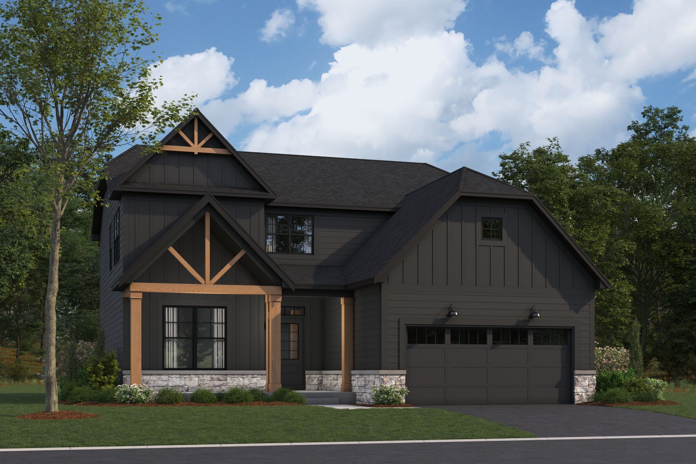 Barclay Elevation Rustic Farmhouse