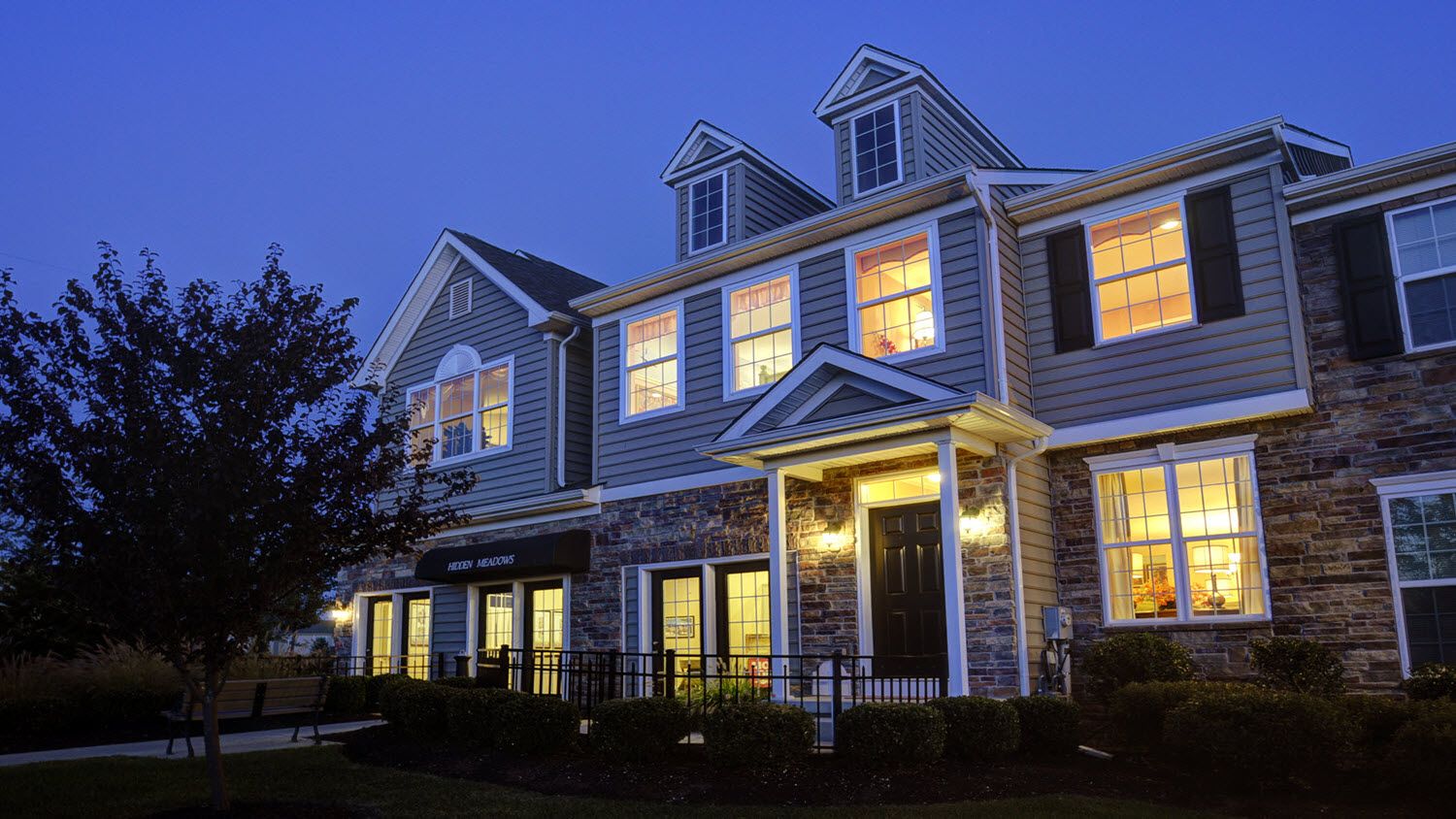 Front Exterior View at Night