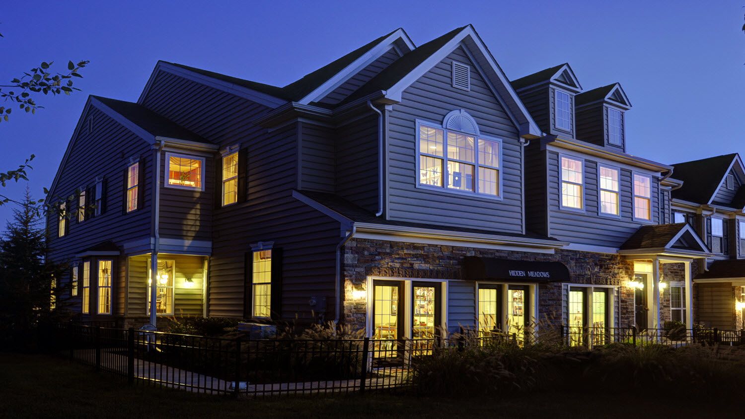 Front Exterior View at Night