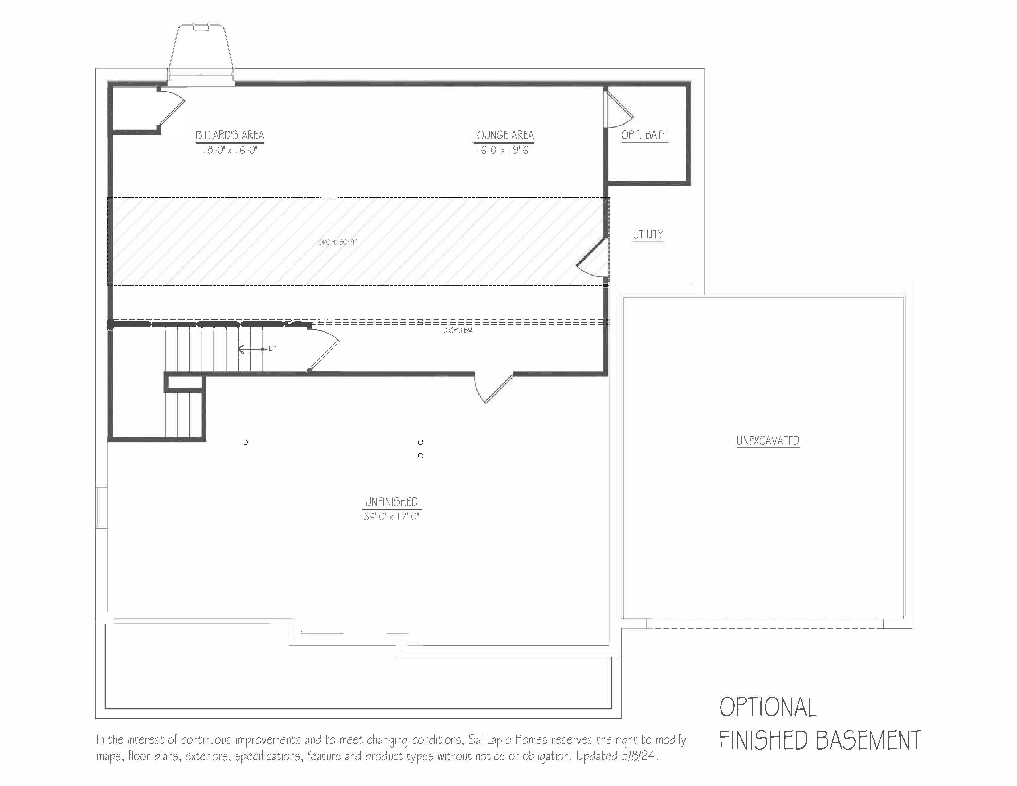 Newhaven Grand optional finished basement