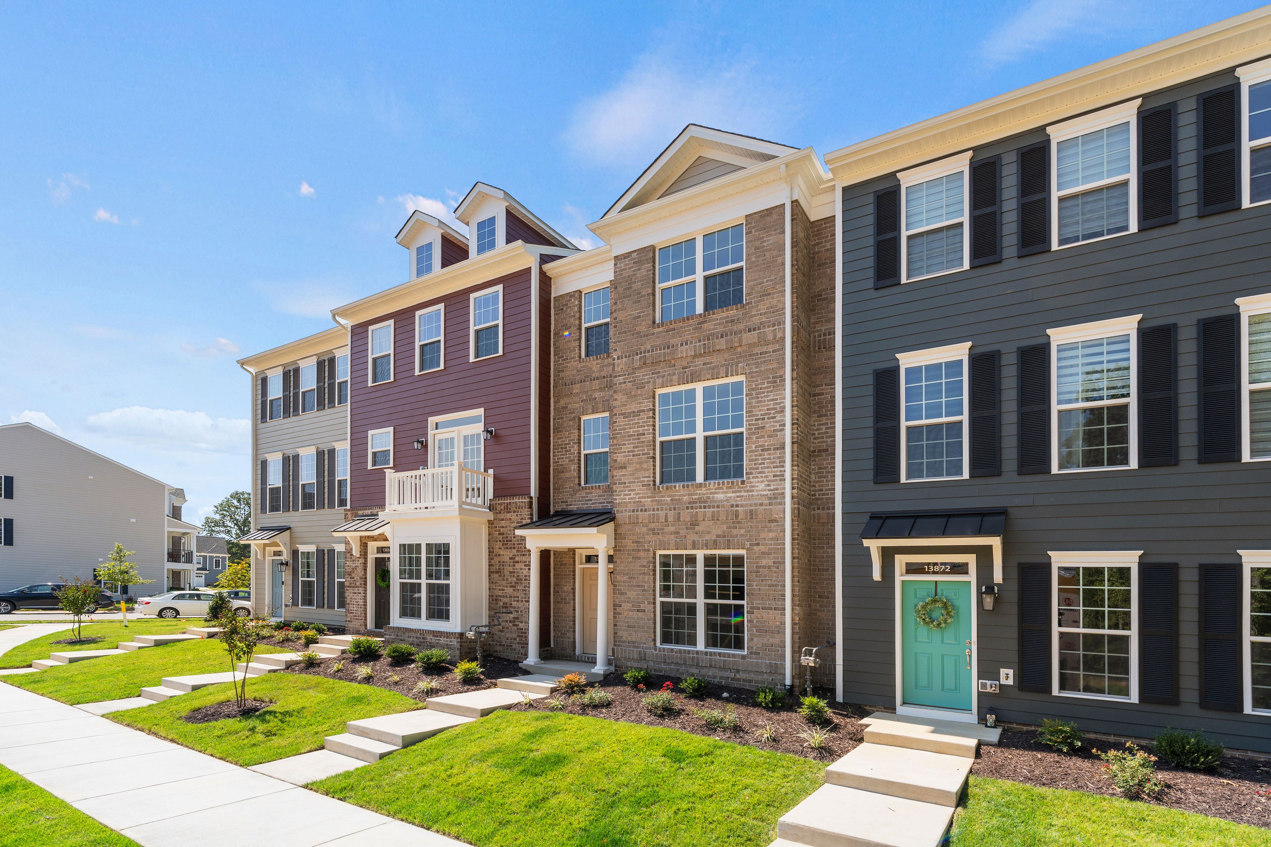 Floyd Plan at Randolph Pond 3Story Townhomes in Midlothian, VA by Main