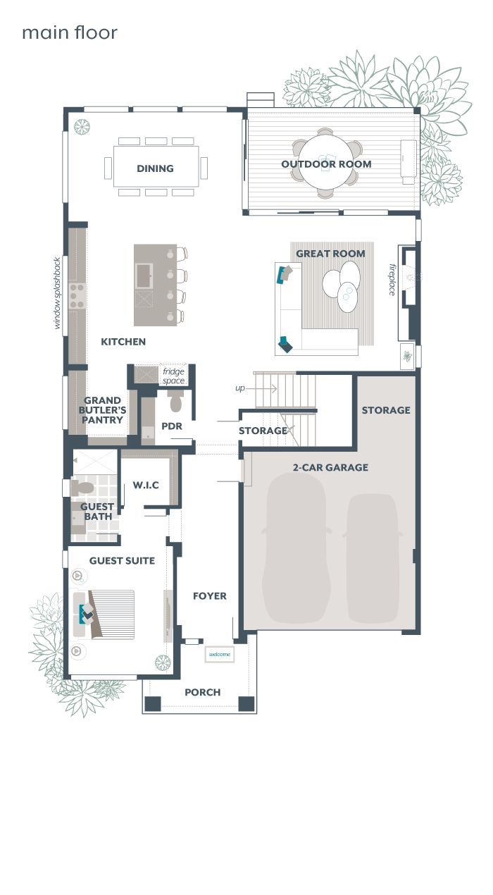 Main Floor Plan - Lotus