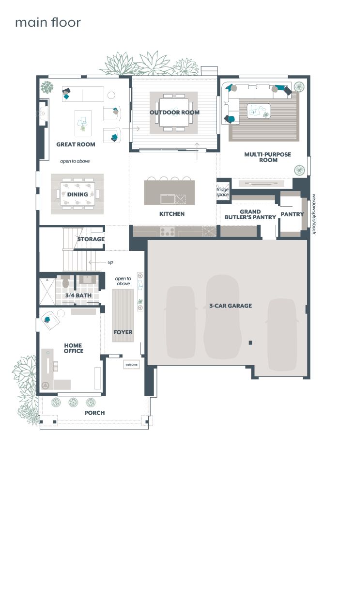 Main Floor Plan - Ivy