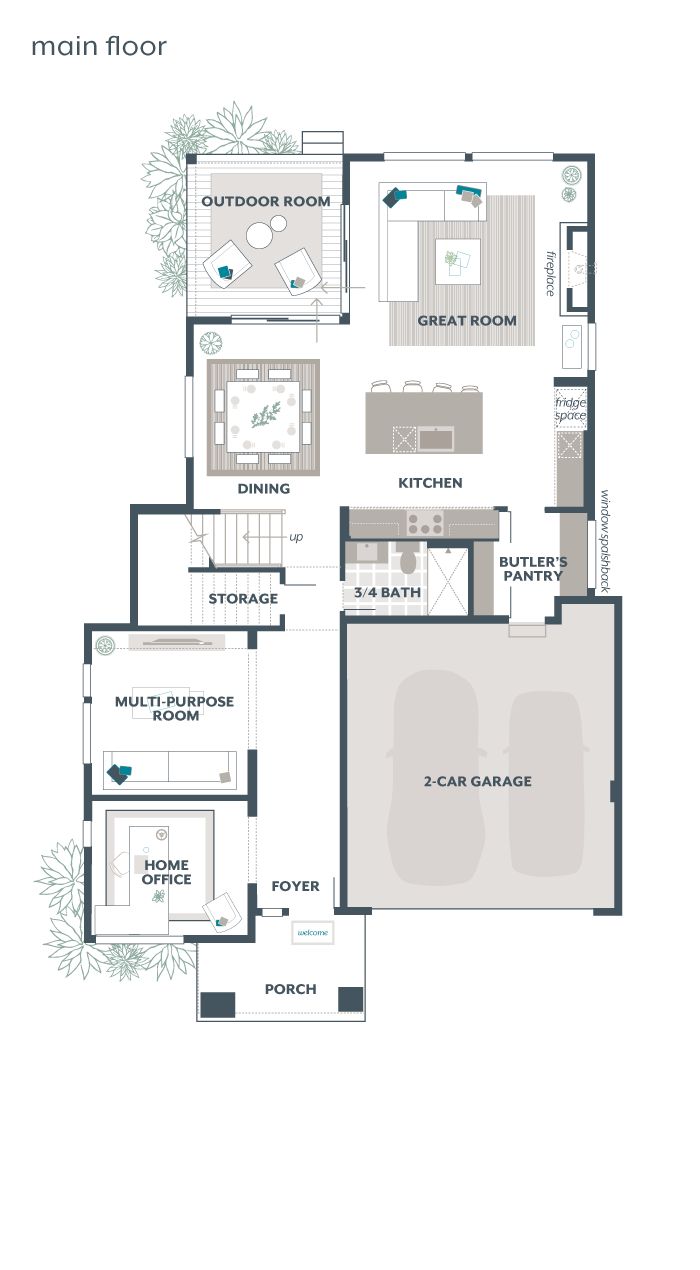 Main Floor Plan - Juniper