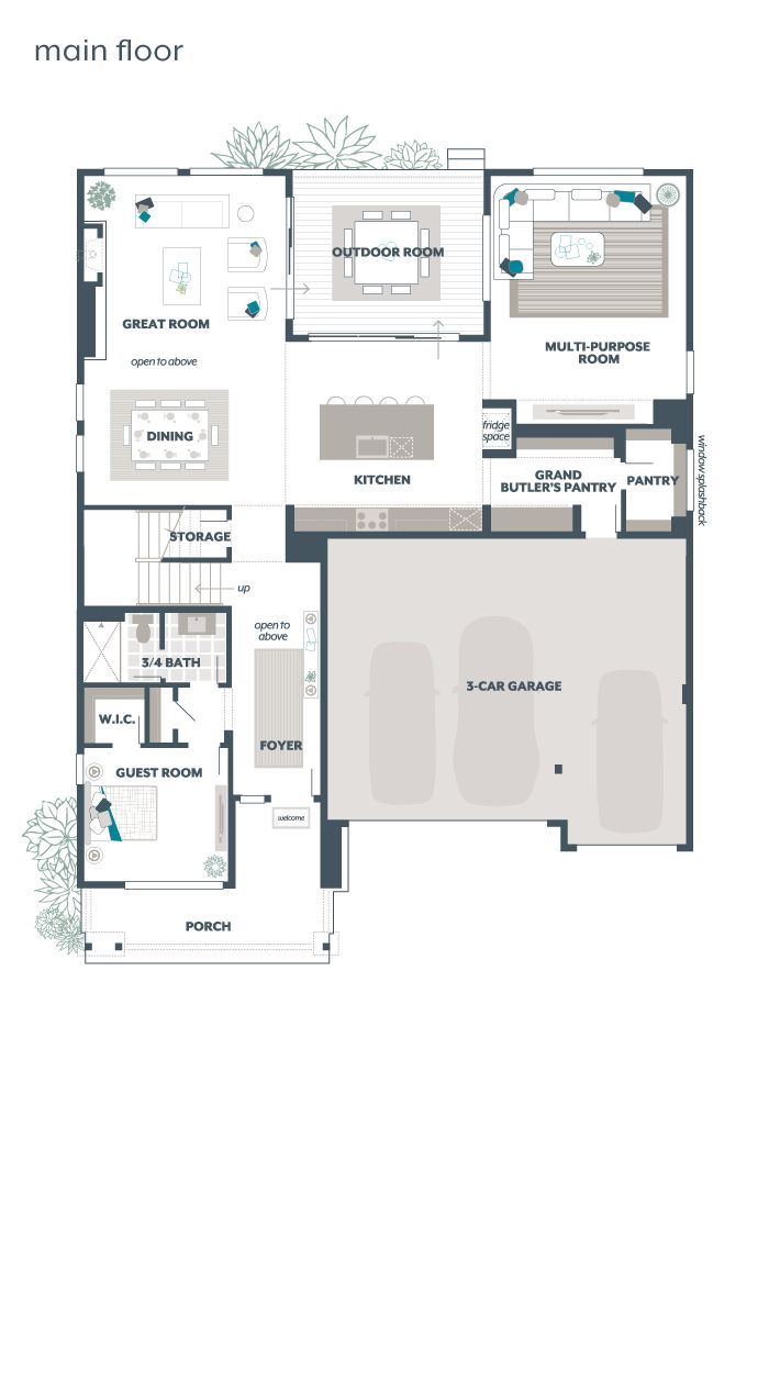 Main Floor Plan - Ivy