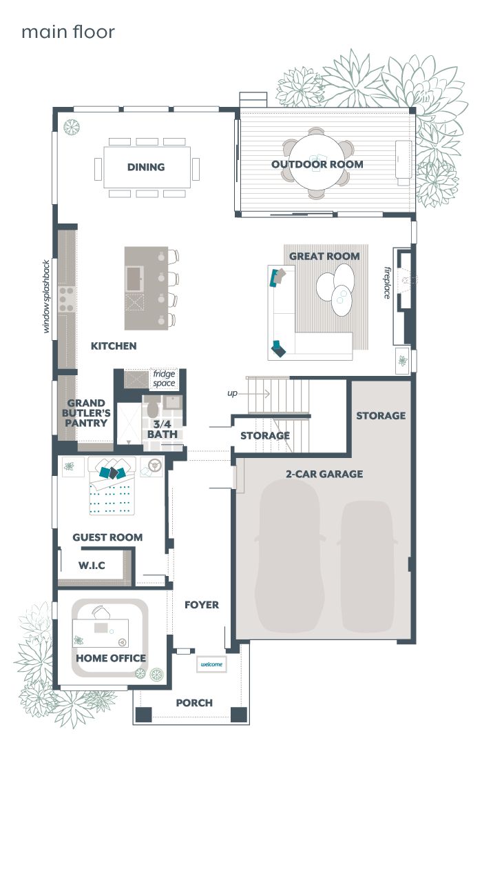 Main Floor Plan - Lotus