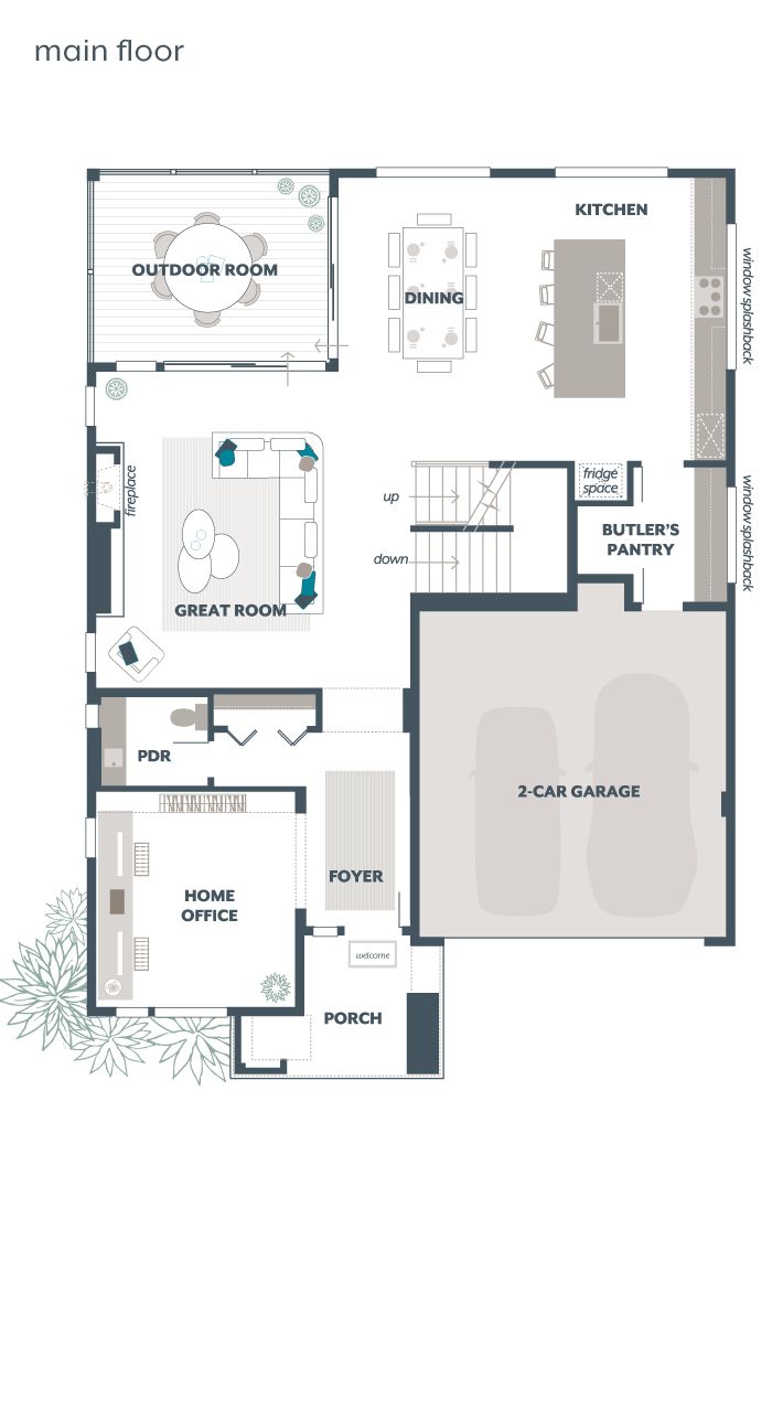 Main Floor Plan - Indigo