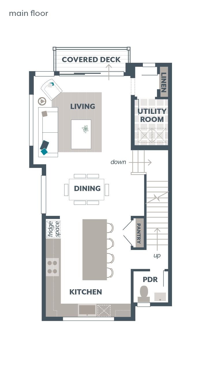 Main Floor Plan - Evergreen