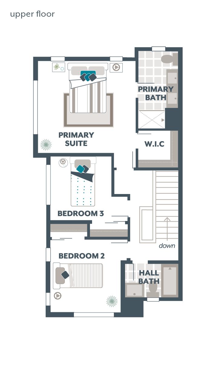 Upper Floor Plan - Evergreen