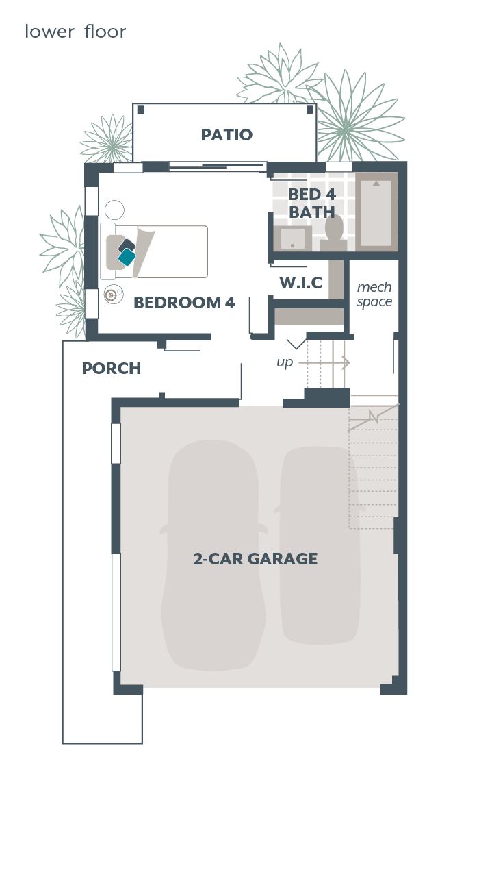 Upper Floor Plan - Evergreen