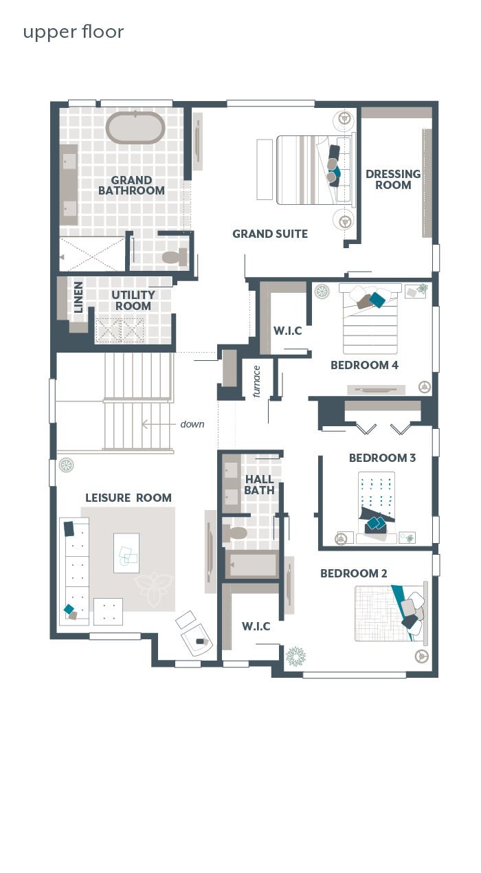 Upper Floor Plan - Trillium