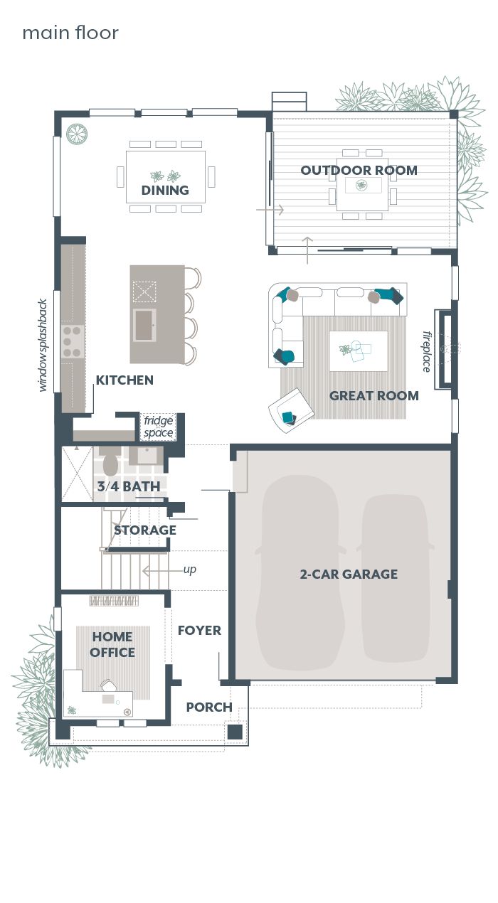 Main Floor Plan - Amaryllis V2