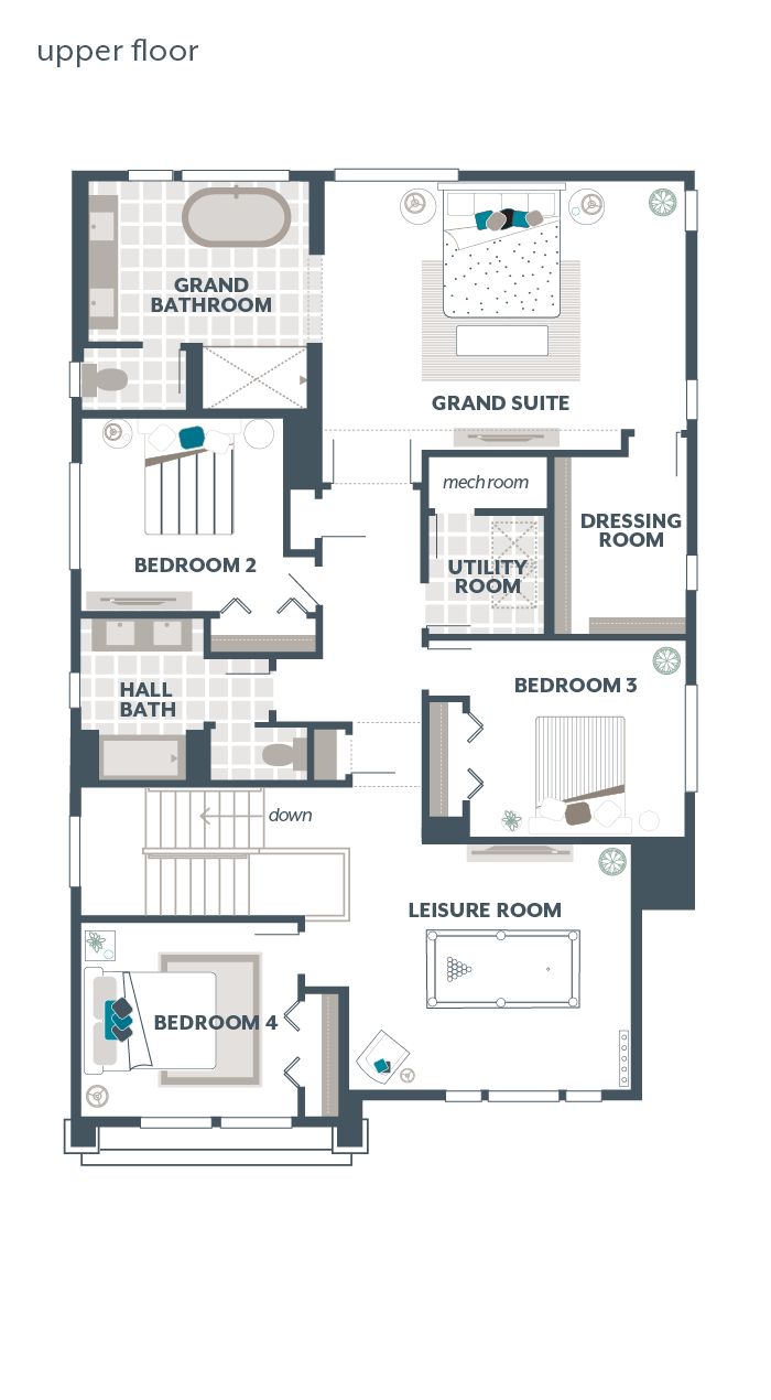 Upper Floor Plan - Amaryllis V2