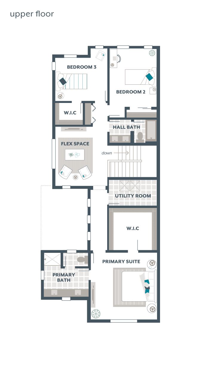 Upper Floor Plan - Marigold