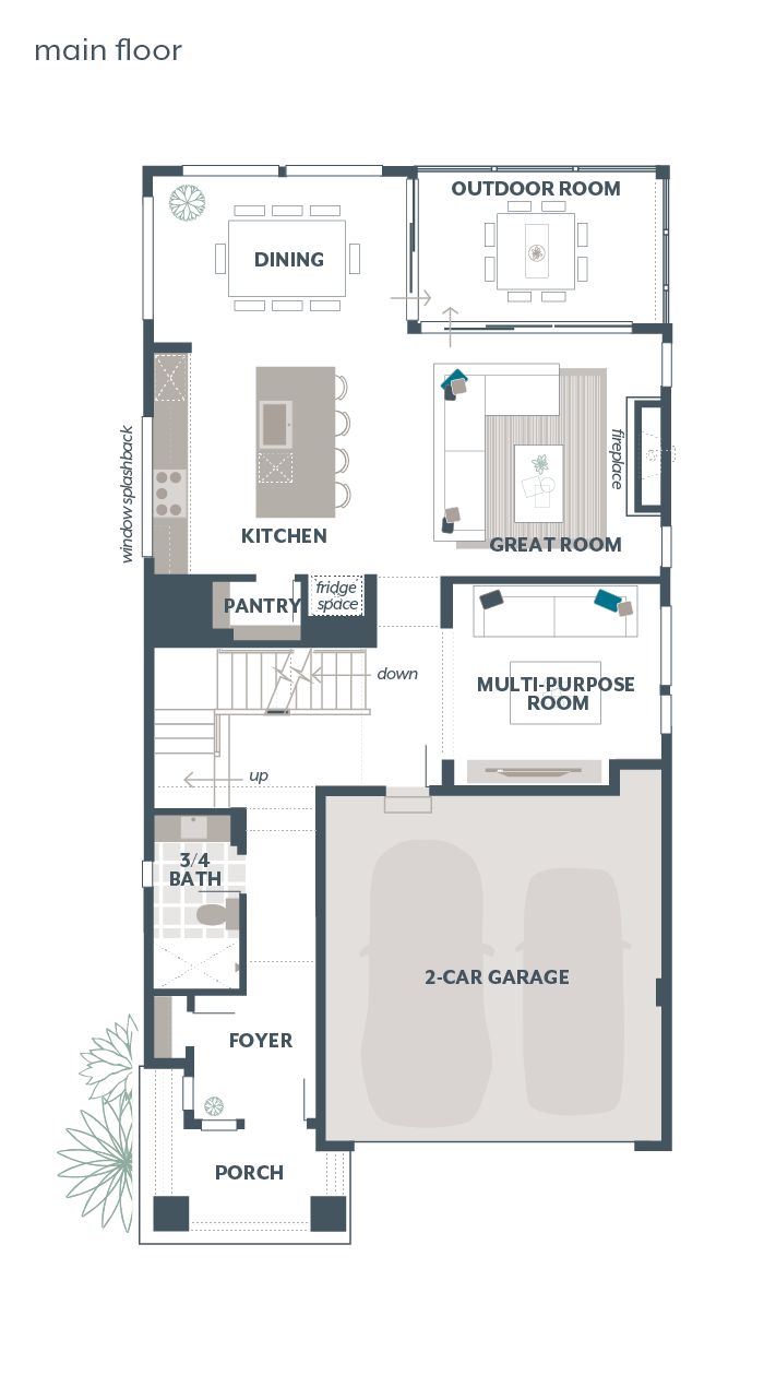Main Floor Plan - Sequoia V2