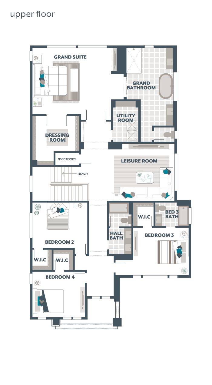 Upper Floor Plan - Briar